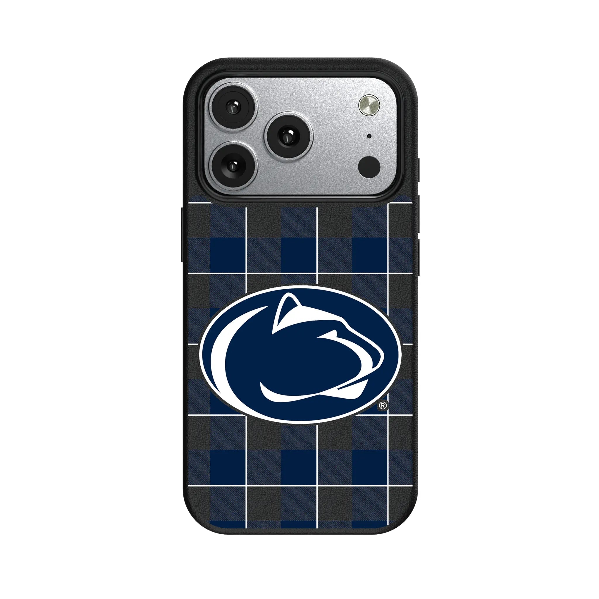 Pennsylvania State University Nittany Lions Plaid iPhone MagSafe Compatible Phone Case for Apple iPhone#Device_iPhone 17 Pro