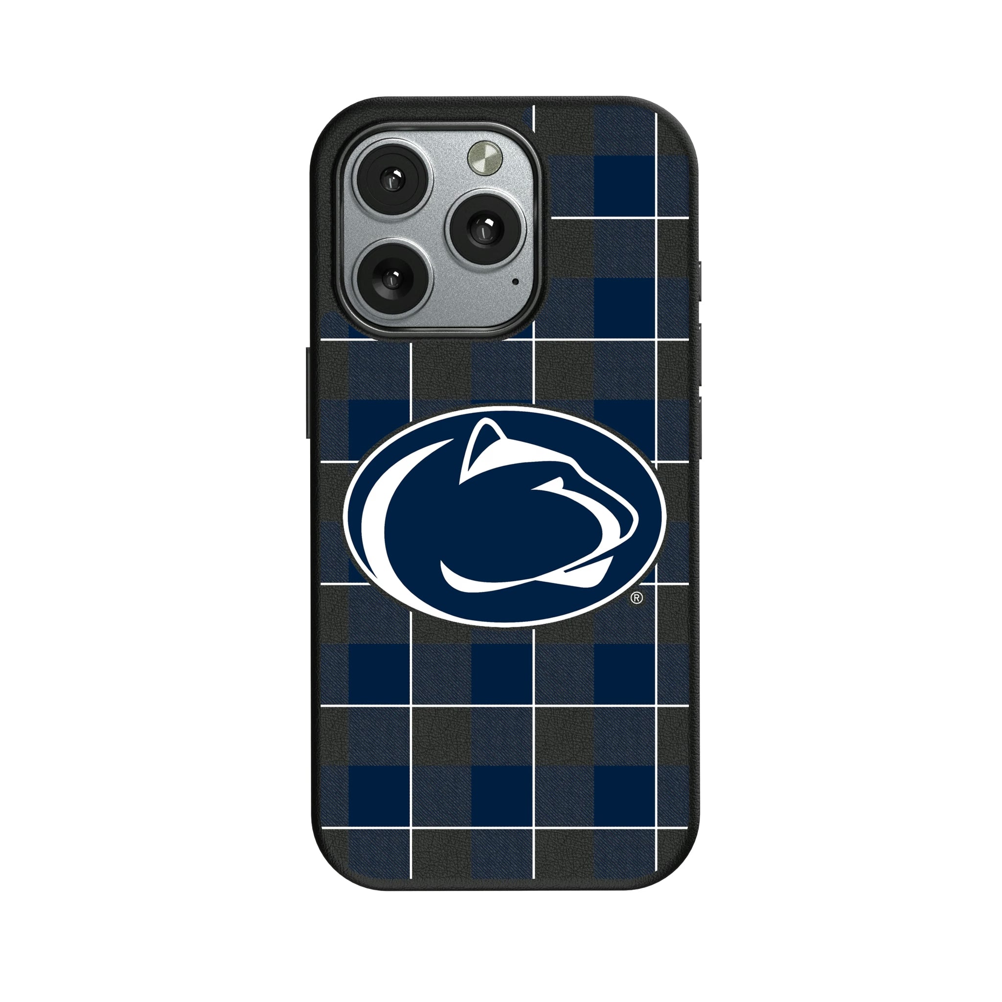 Pennsylvania State University Nittany Lions Plaid iPhone MagSafe Compatible Phone Case for Apple iPhone
