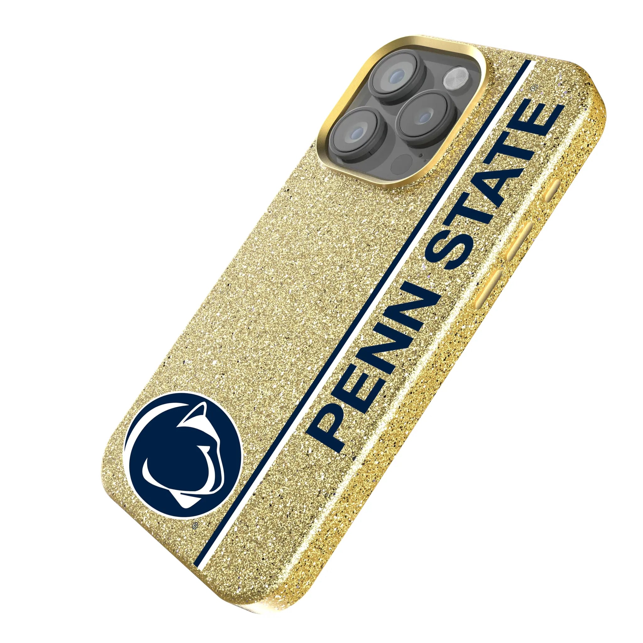 Pennsylvania State University Nittany Lions Sidebar iPhone Bling Phone Case for Apple iPhone - Isometric View