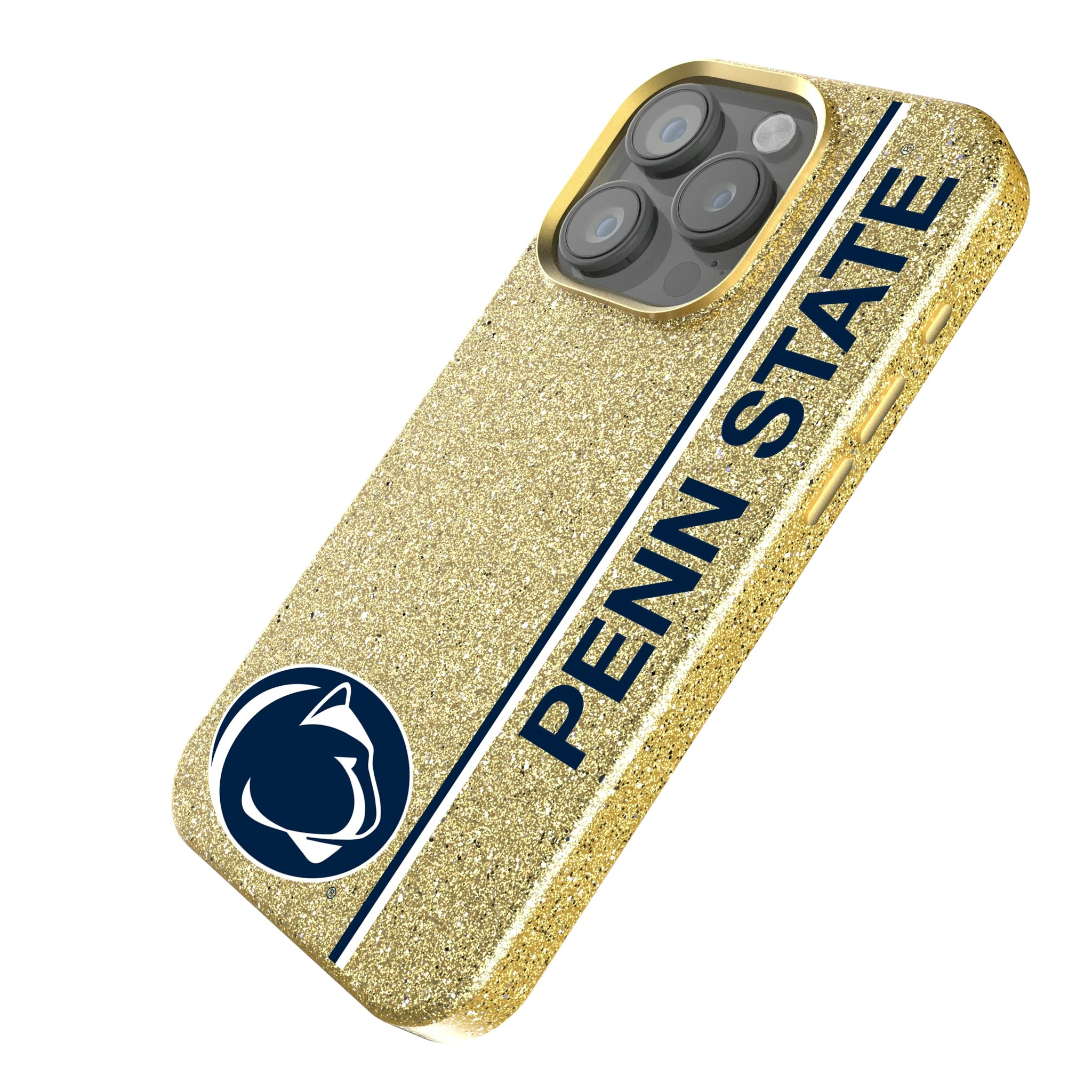 Pennsylvania State University Nittany Lions Sidebar iPhone Bling Phone Case for Apple iPhone - Isometric View