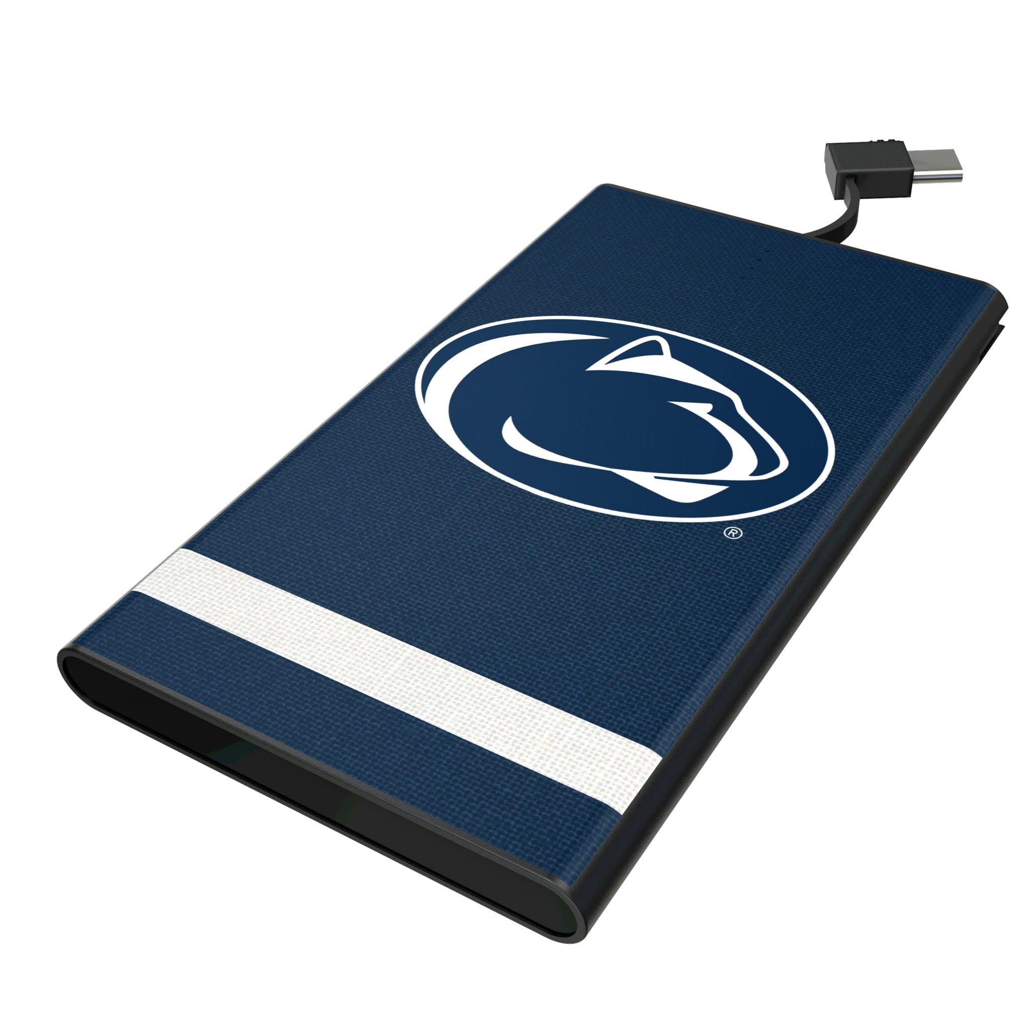 Pennsylvania State University Nittany Lions Stripe 5000mAh Flat Powerbank
