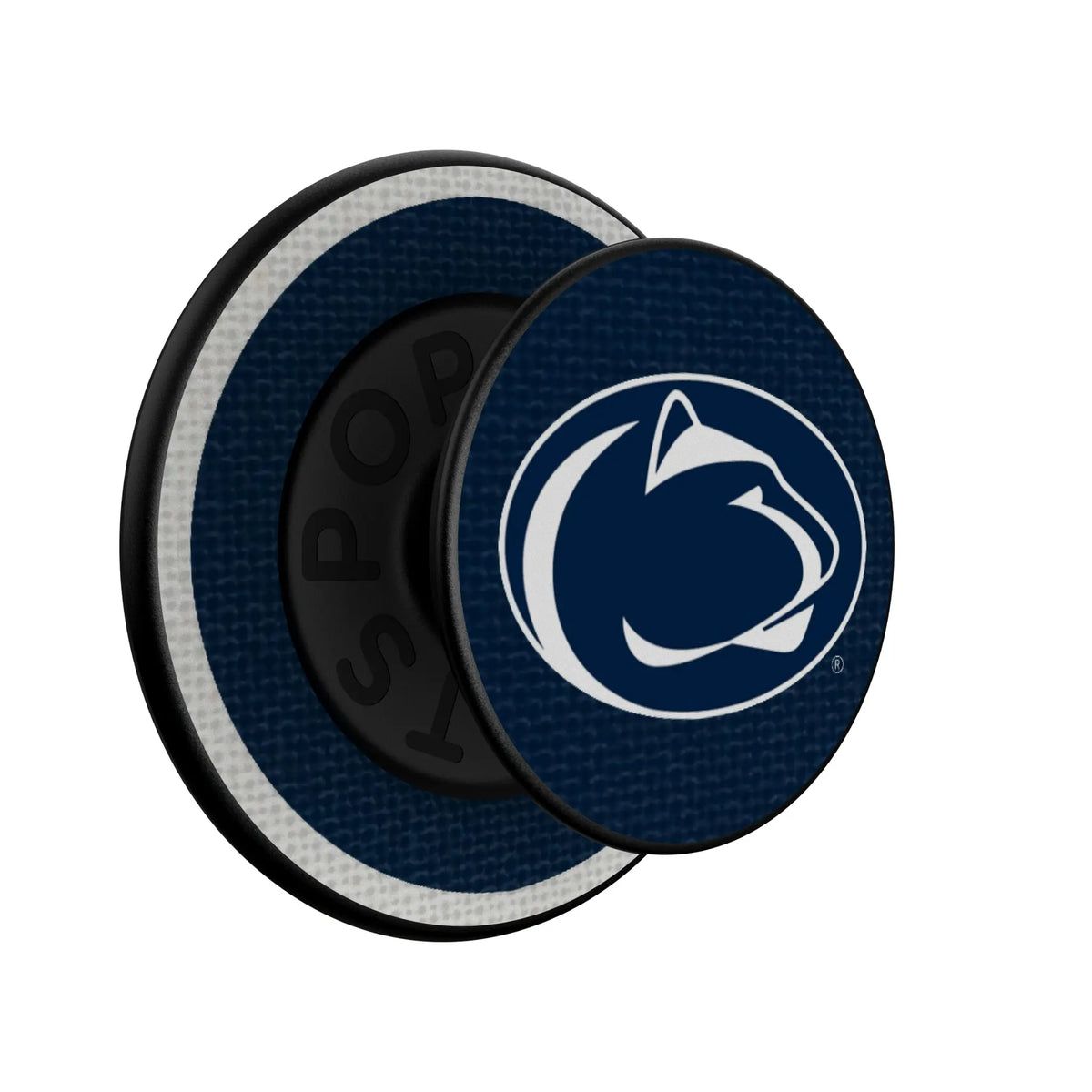Pennsylvania State University Nittany Lions Stripe Popsockets Round Magnetic - Isometric View