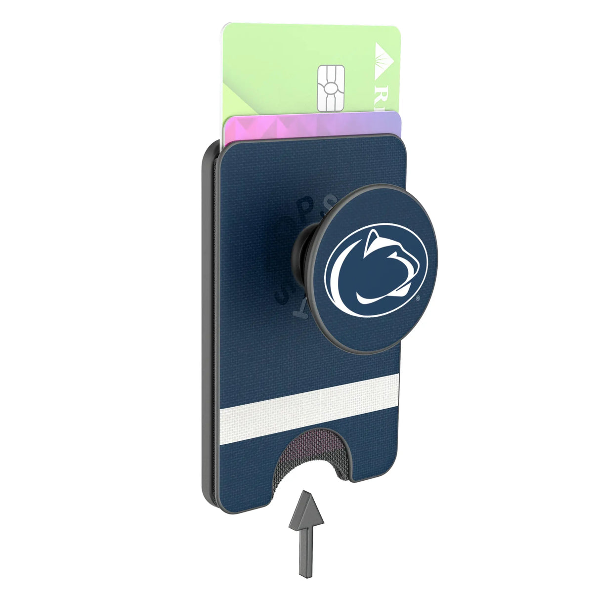 Pennsylvania State University Nittany Lions Stripe Popsockets Wallet Magnetic - Detail