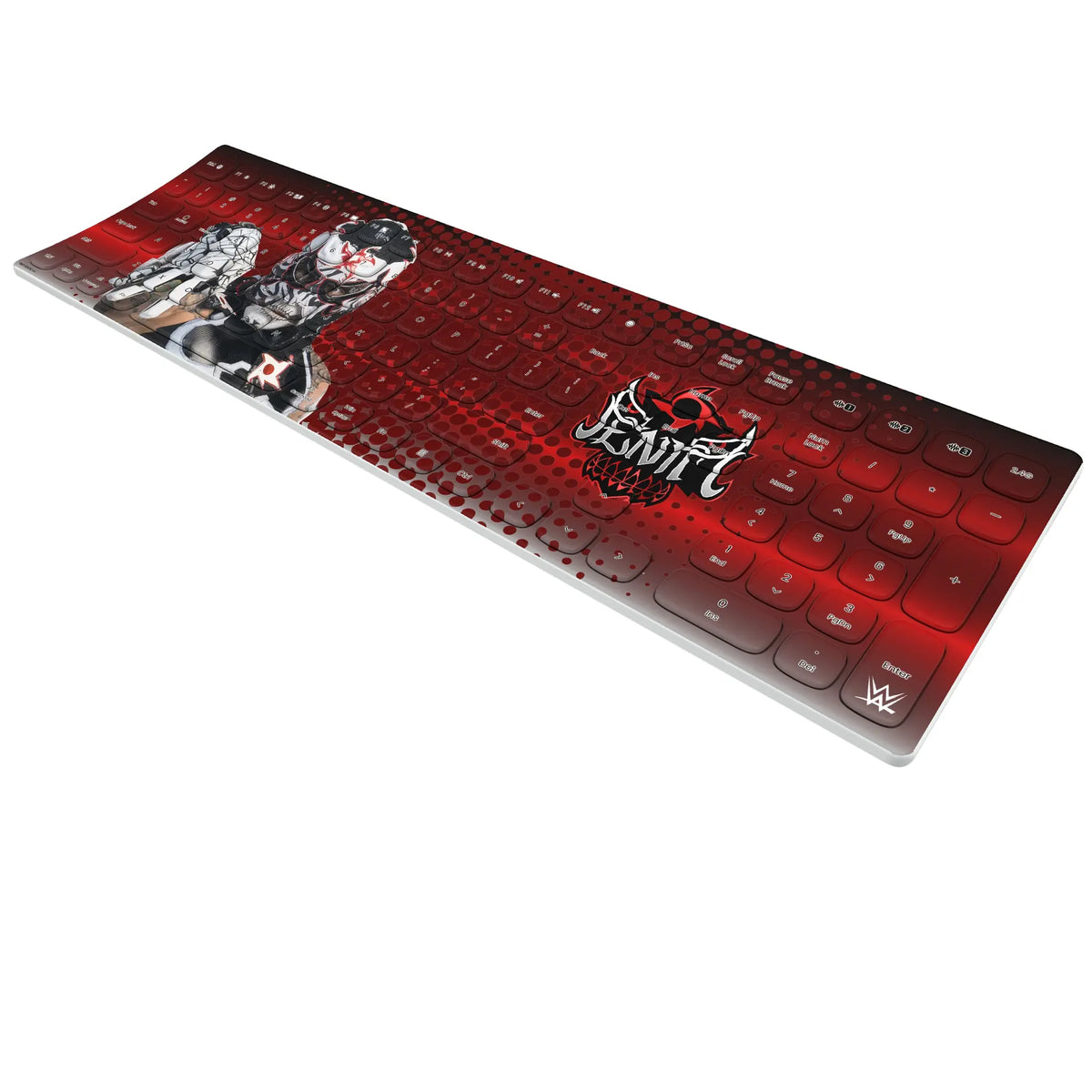 Penta Superstar KKB605 Curved Wireless Keyboard - Isometric View