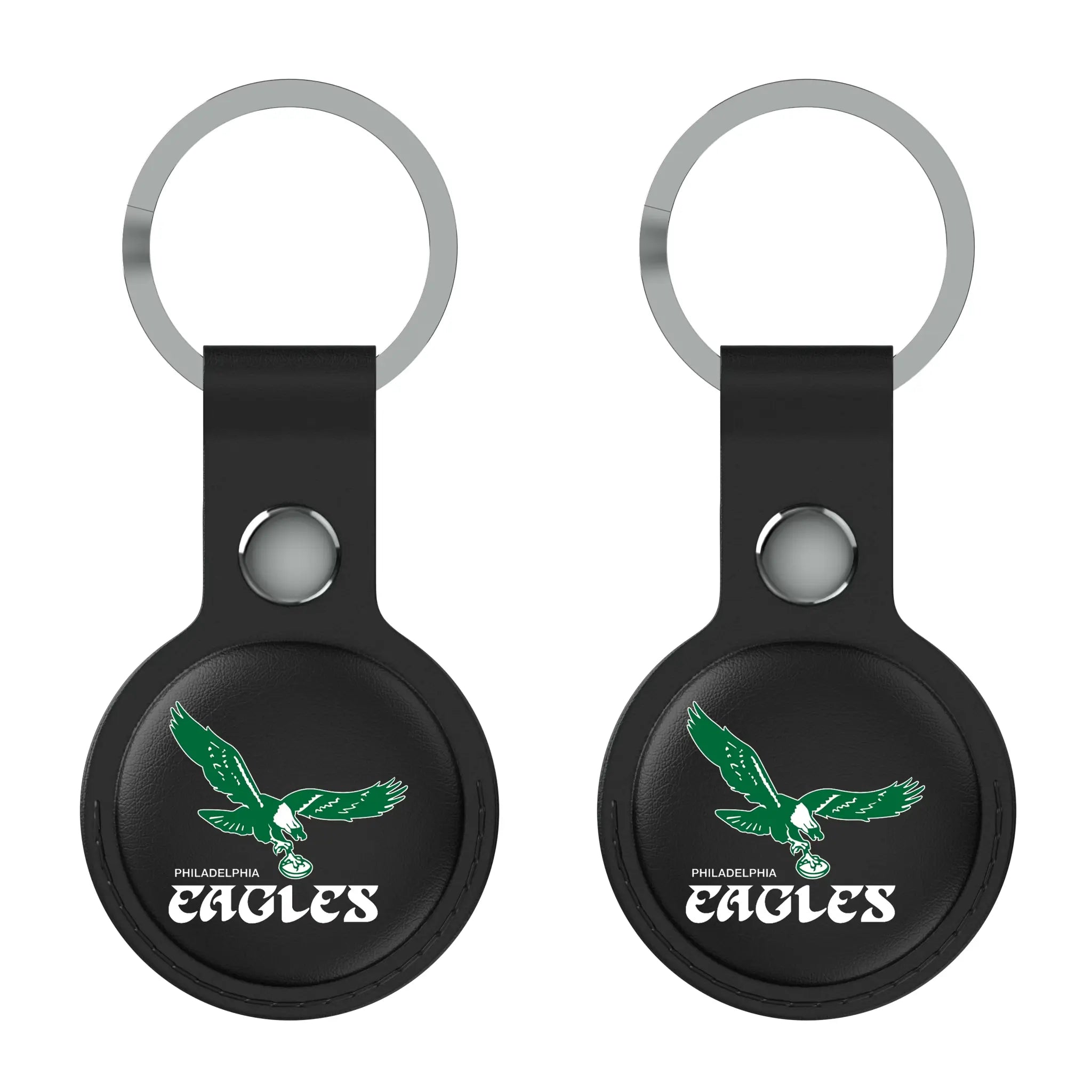 Philadelphia Eagles 1973-1995 Historic Collection Insignia AirTag Black Airtag Holder 2-Pack