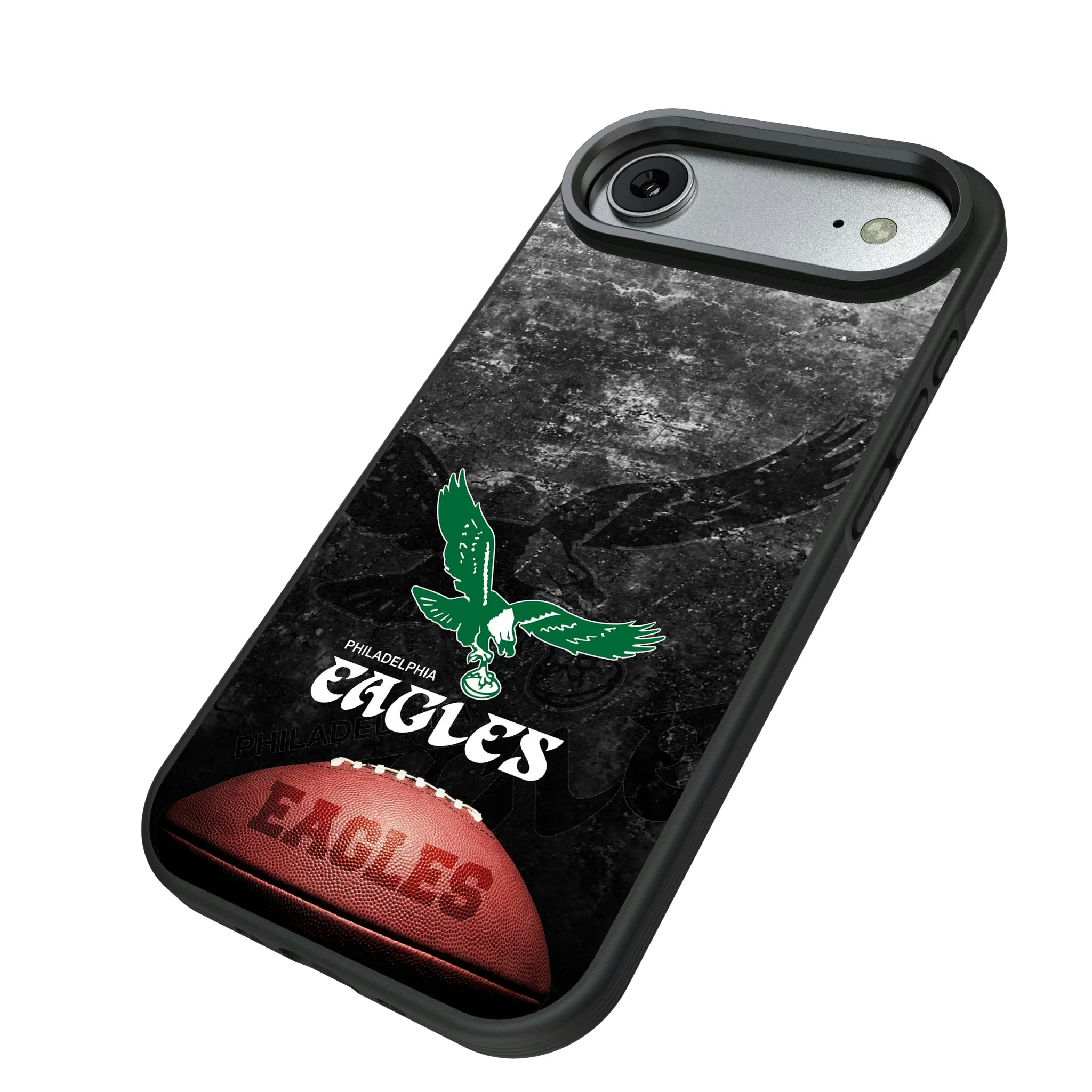 Philadelphia Eagles 1973-1995 Historic Collection Legendary iPhone Bump Phone Case for Apple iPhone - Isometric View#Device_iPhone Air