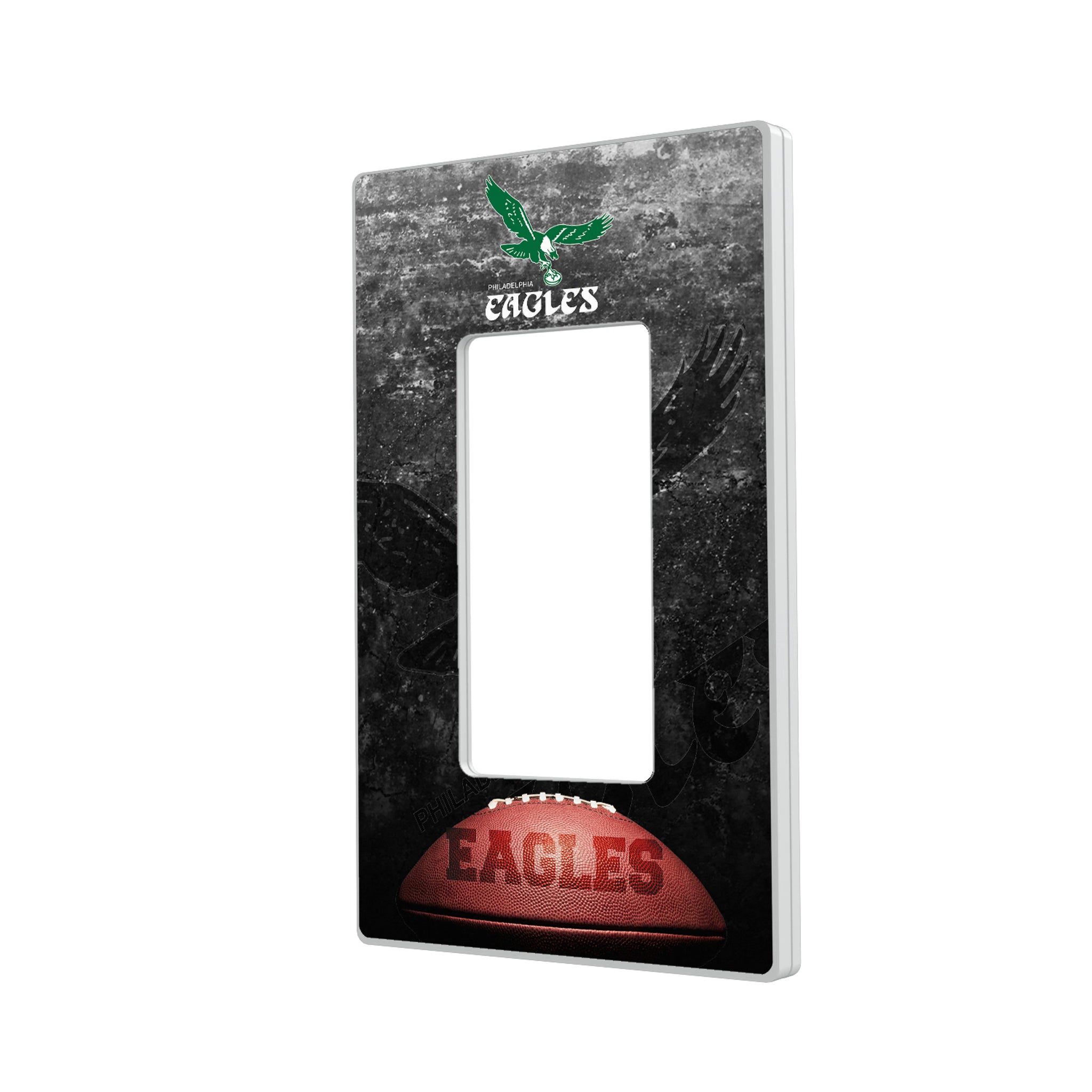 Philadelphia Eagles 1973-1995 Historic Collection Legendary Hidden-Screw Light Switch Plate#Style_Single Rocker
