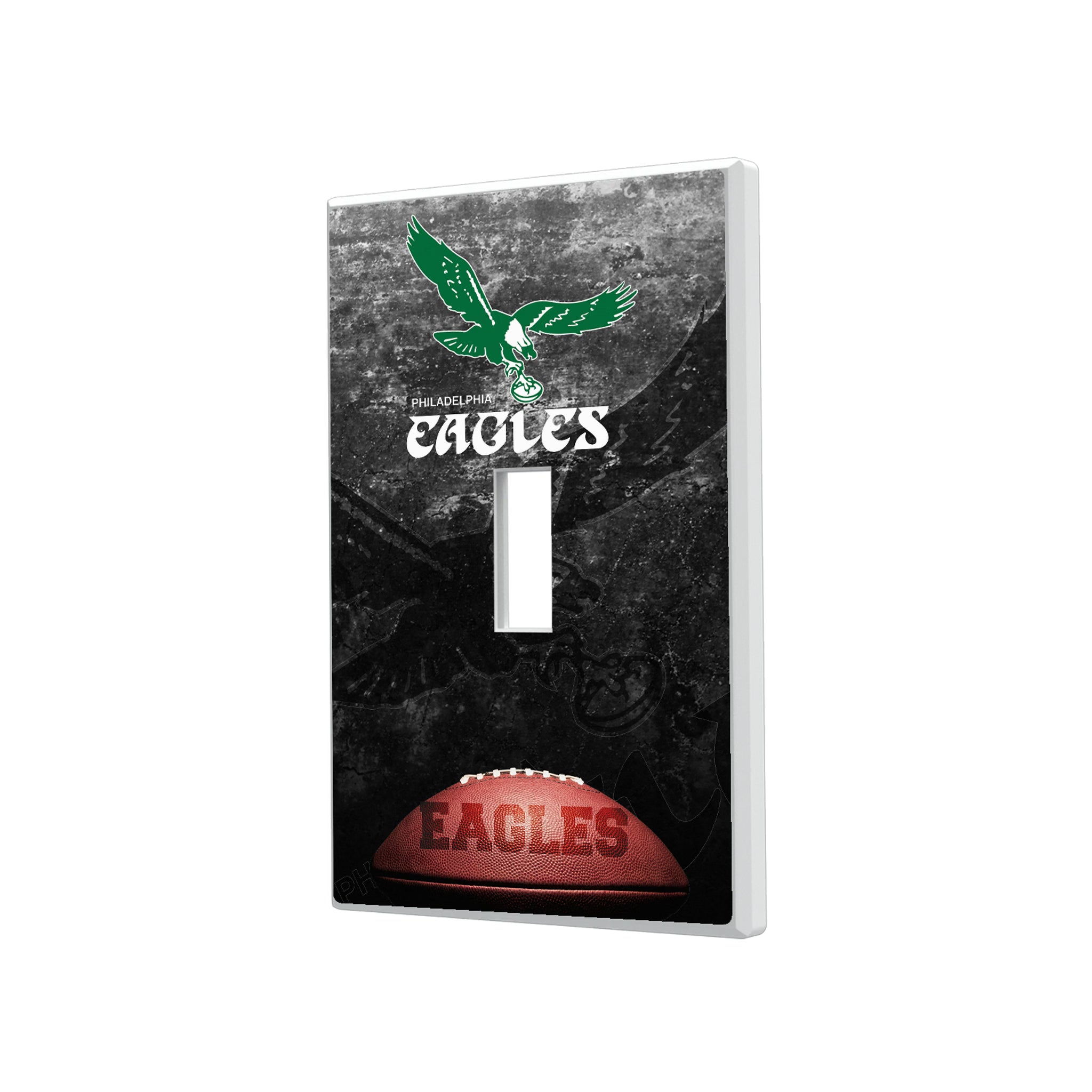 Philadelphia Eagles 1973-1995 Historic Collection Legendary Hidden-Screw Light Switch Plate#Style_Single Toggle