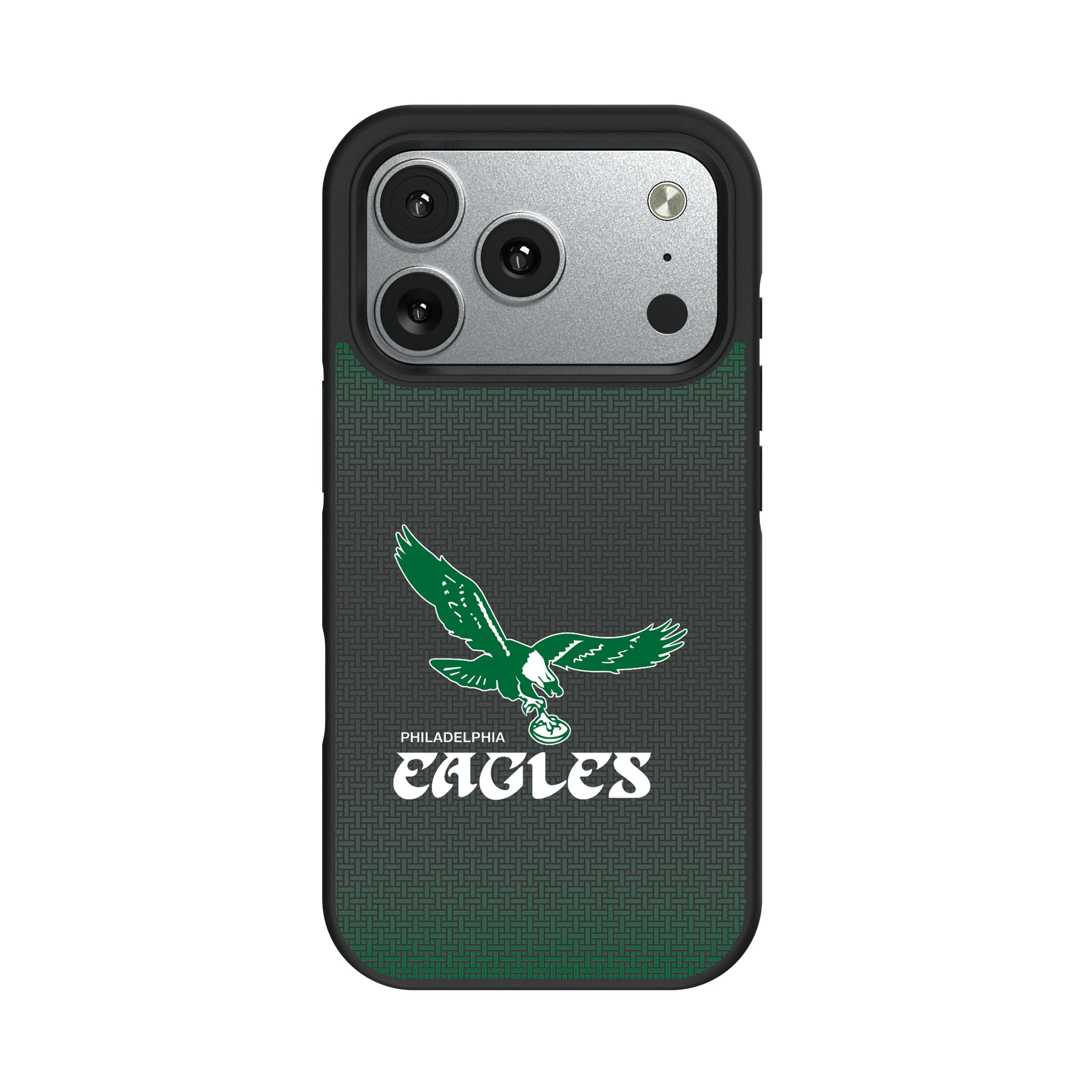 Philadelphia Eagles 1973-1995 Historic Collection Linen iPhone Bump Phone Case for Apple iPhone#Device_iPhone 17 Pro