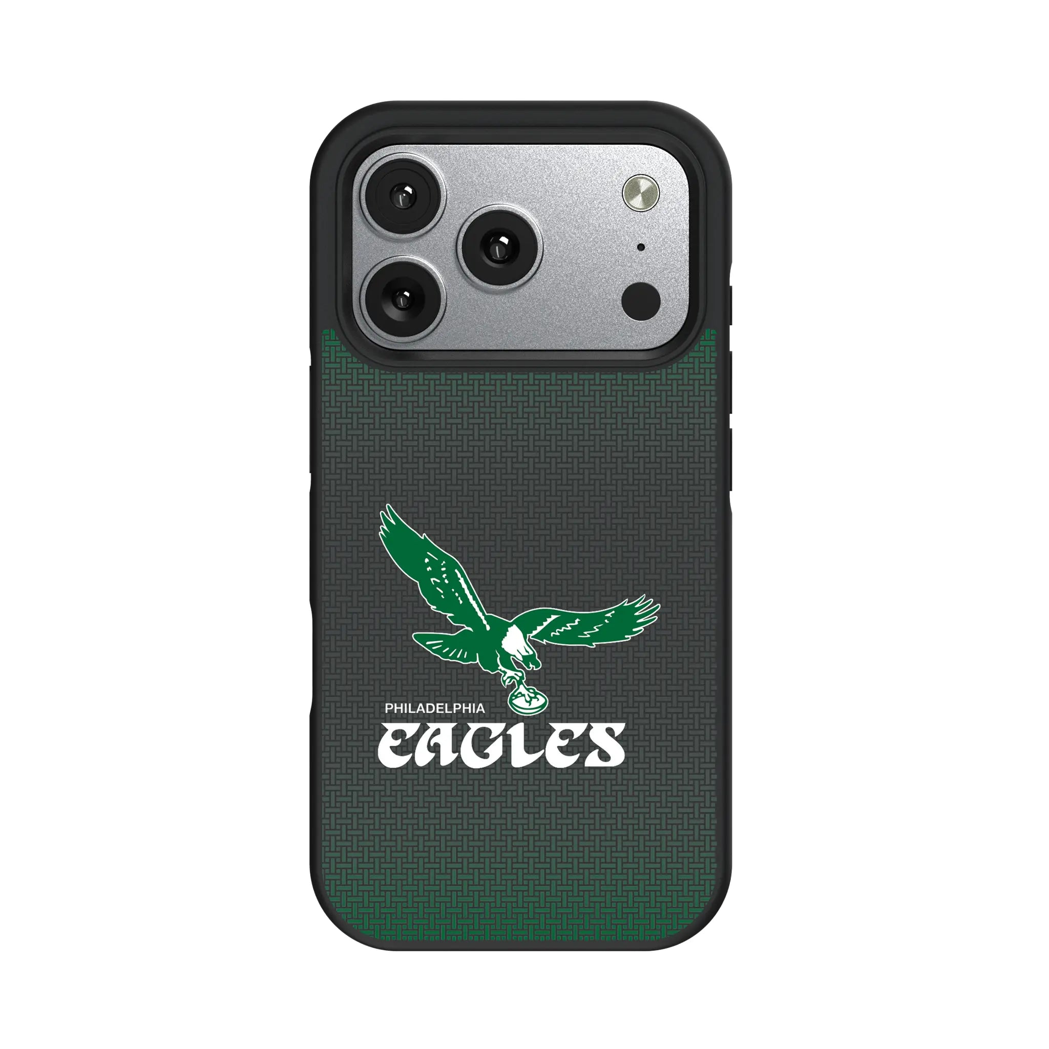 Philadelphia Eagles 1973-1995 Historic Collection Linen iPhone Bump Phone Case for Apple iPhone#Device_iPhone 17 Pro