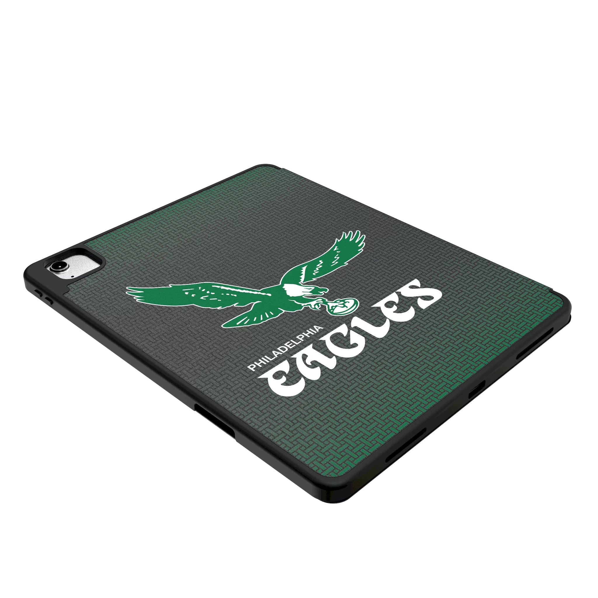 Philadelphia Eagles 1973-1995 Historic Collection Linen iPad Tablet Case for Apple iPad - Isometric View
