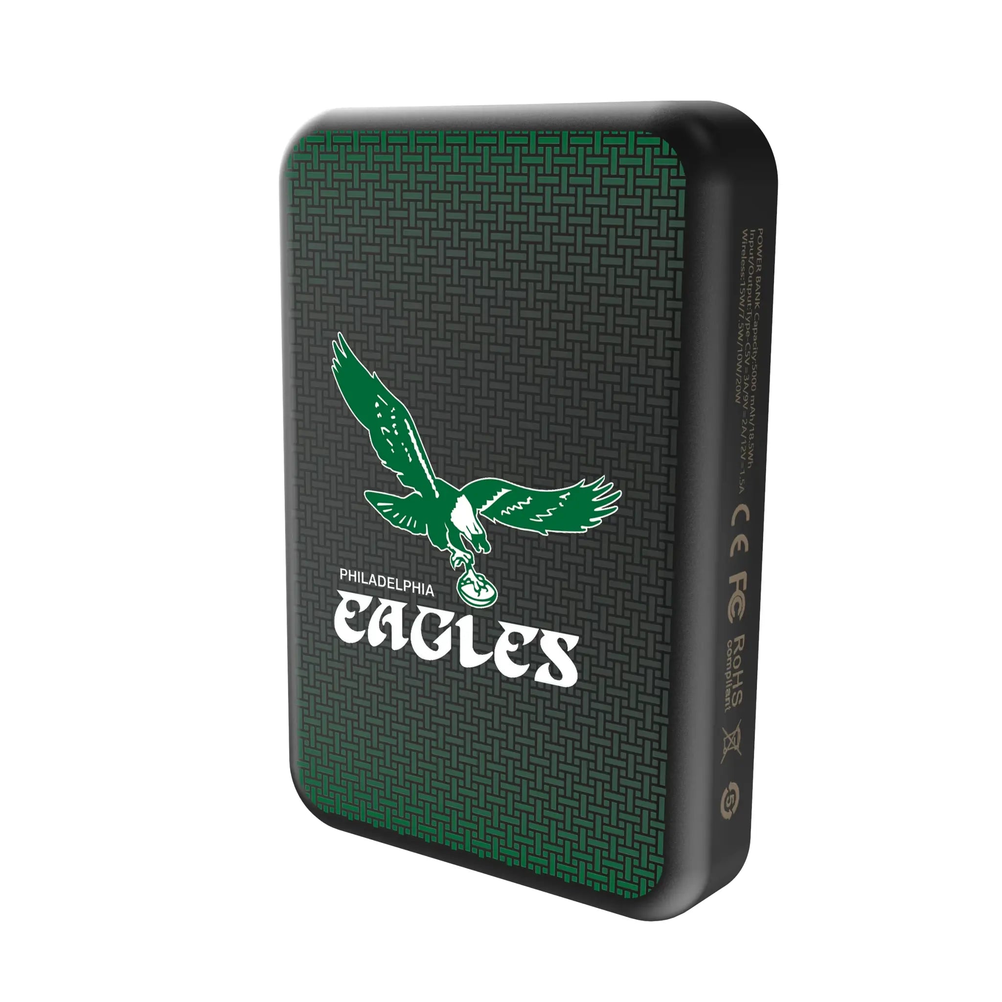Philadelphia Eagles 1973-1995 Historic Collection Linen Wireless Mag Power Bank