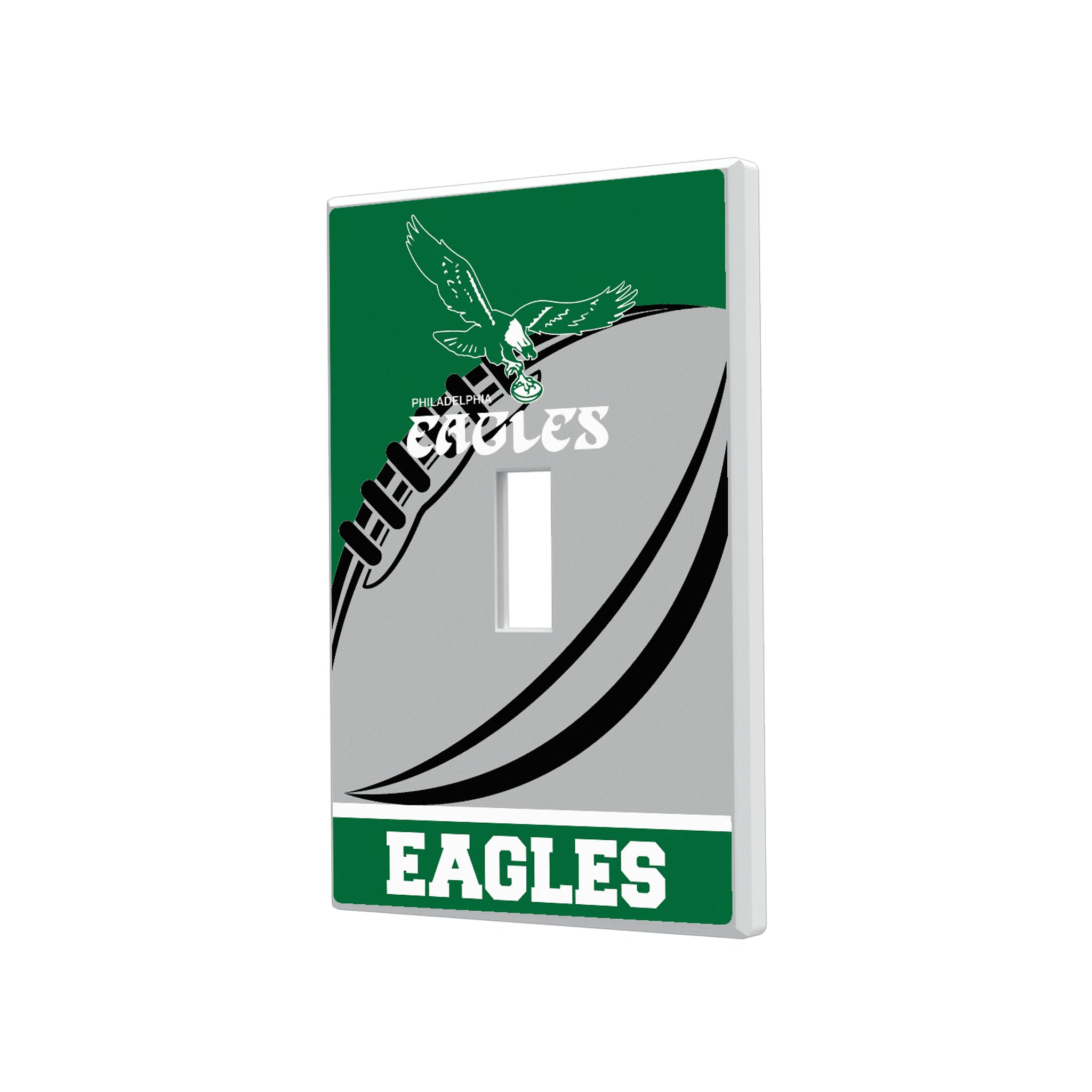 Philadelphia Eagles 1973-1995 Historic Collection Passtime Hidden-Screw Light Switch Plate#Style_Single Toggle