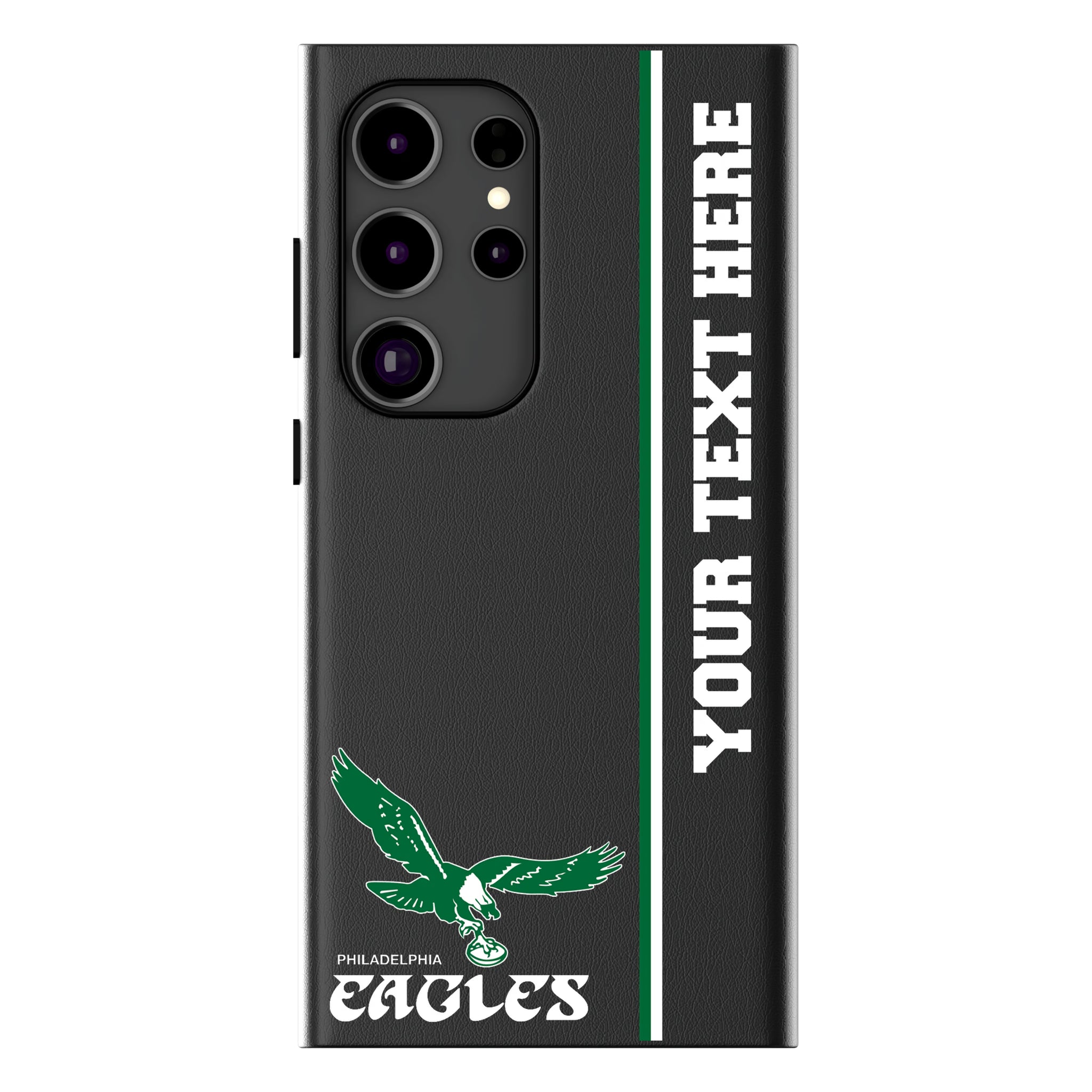 Philadelphia Eagles 1973-1995 Historic Collection Personalized Sidebard Galaxy MagSafe Compatible Phone Case for Samsung Galaxy