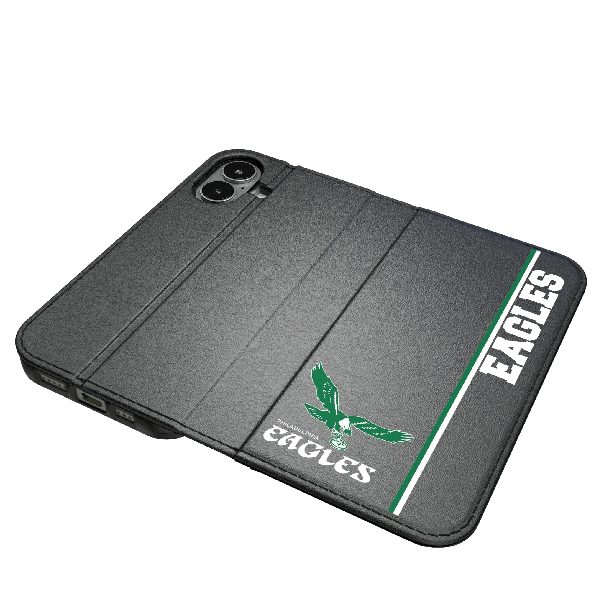Philadelphia Eagles 1973-1995 Historic Collection Sidebar iPhone Folio Phone Case for Apple iPhone#Device_iPhone 17