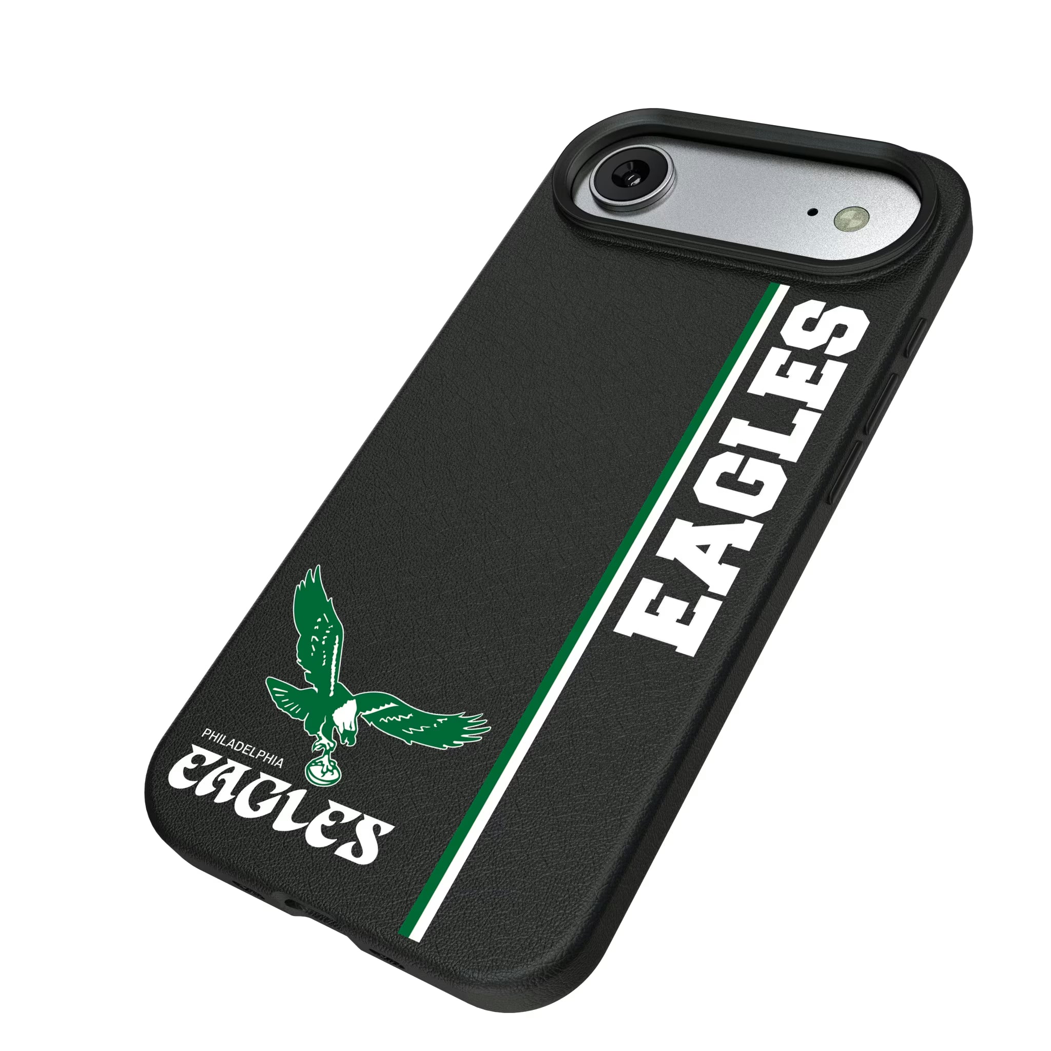 Philadelphia Eagles 1973-1995 Historic Collection Sidebar iPhone MagSafe Compatible Phone Case for Apple iPhone - Isometric View#Device_iPhone Air