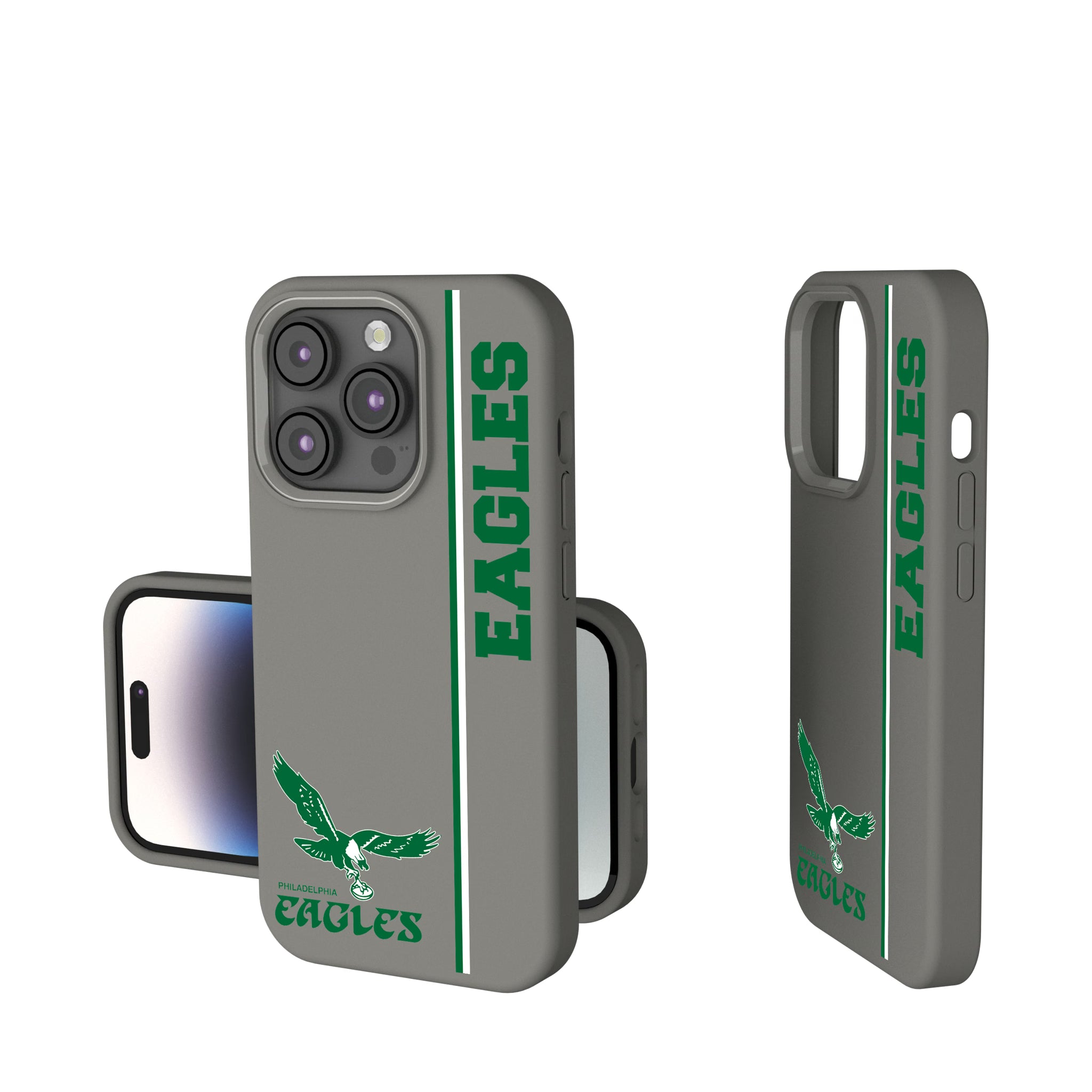 Philadelphia Eagles 1973-1995 Historic Collection Sidebar iPhone Soft Touch Phone Case for Apple iPhone