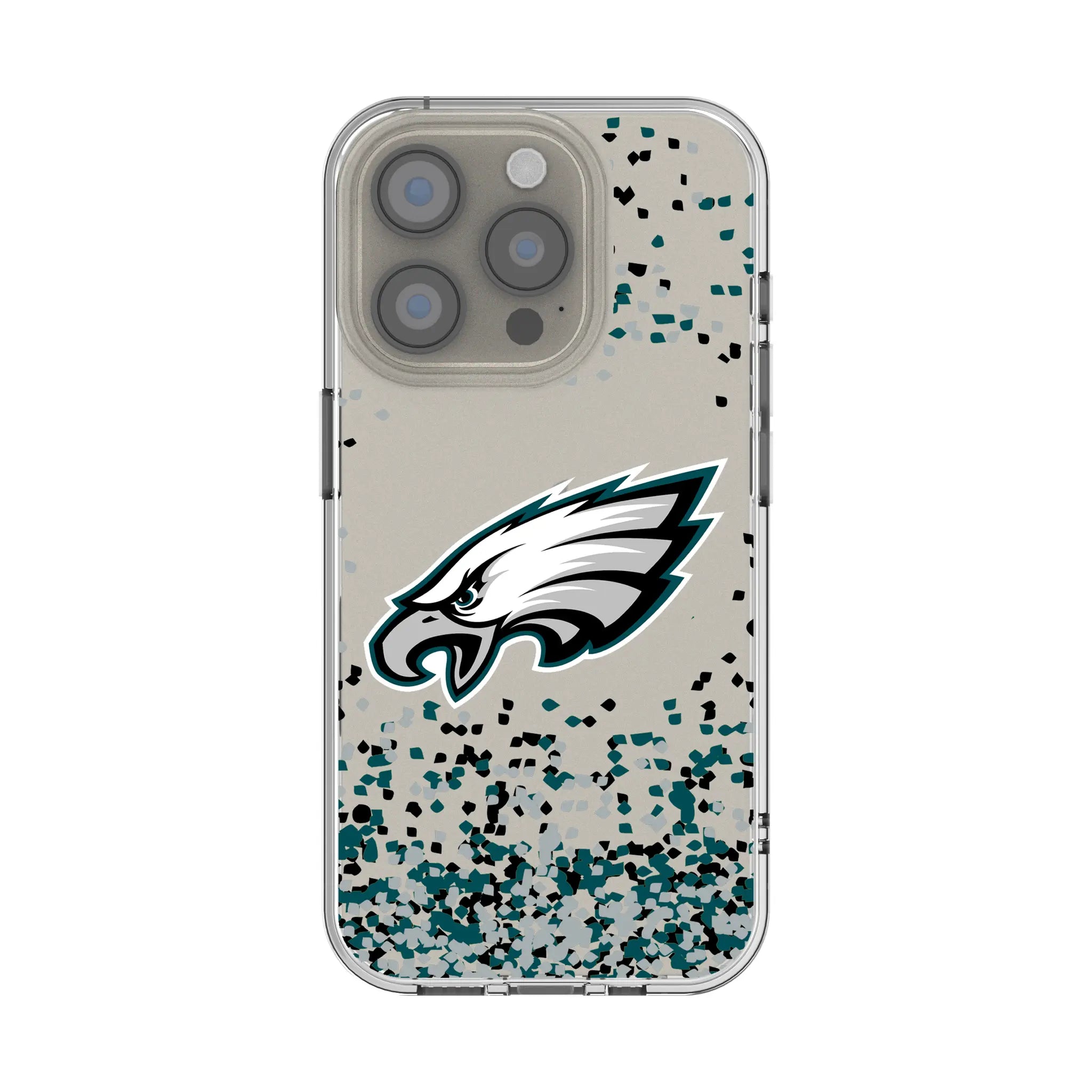 Philadelphia Eagles Confetti iPhone Clear Phone Case for Apple iPhone