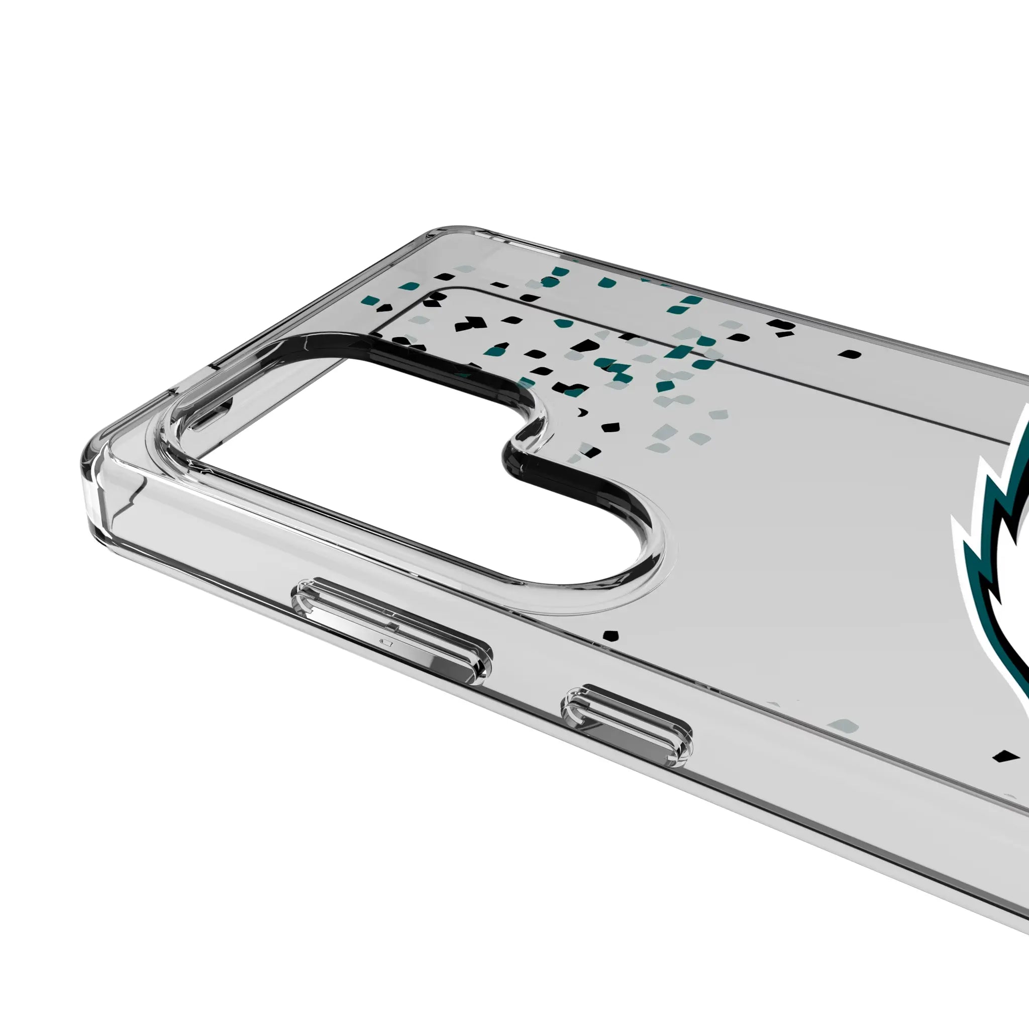 Philadelphia Eagles Confetti Galaxy Clear Phone Case for Samsung Galaxy - Detail#Device_Galaxy S25 Ultra