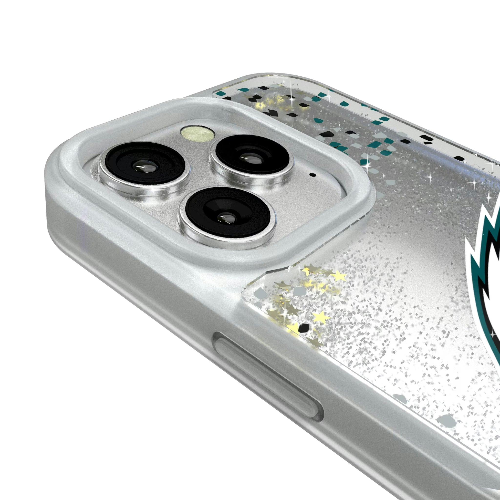 Philadelphia Eagles Confetti iPhone Glitter Phone Case for Apple iPhone - Detail#Device_iPhone 16 Pro