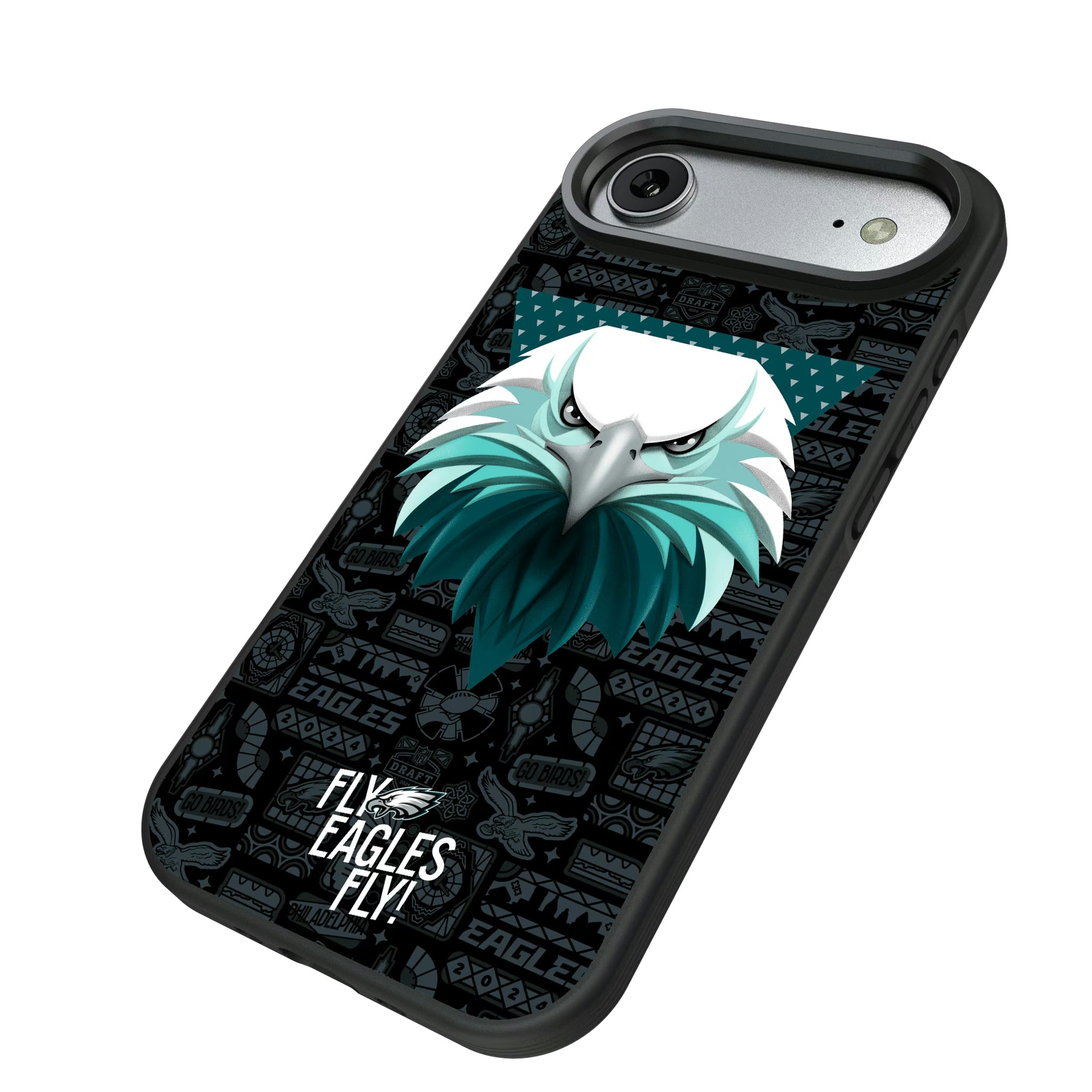 Philadelphia Eagles Deco iPhone Bump Phone Case for Apple iPhone - Isometric View#Device_iPhone Air