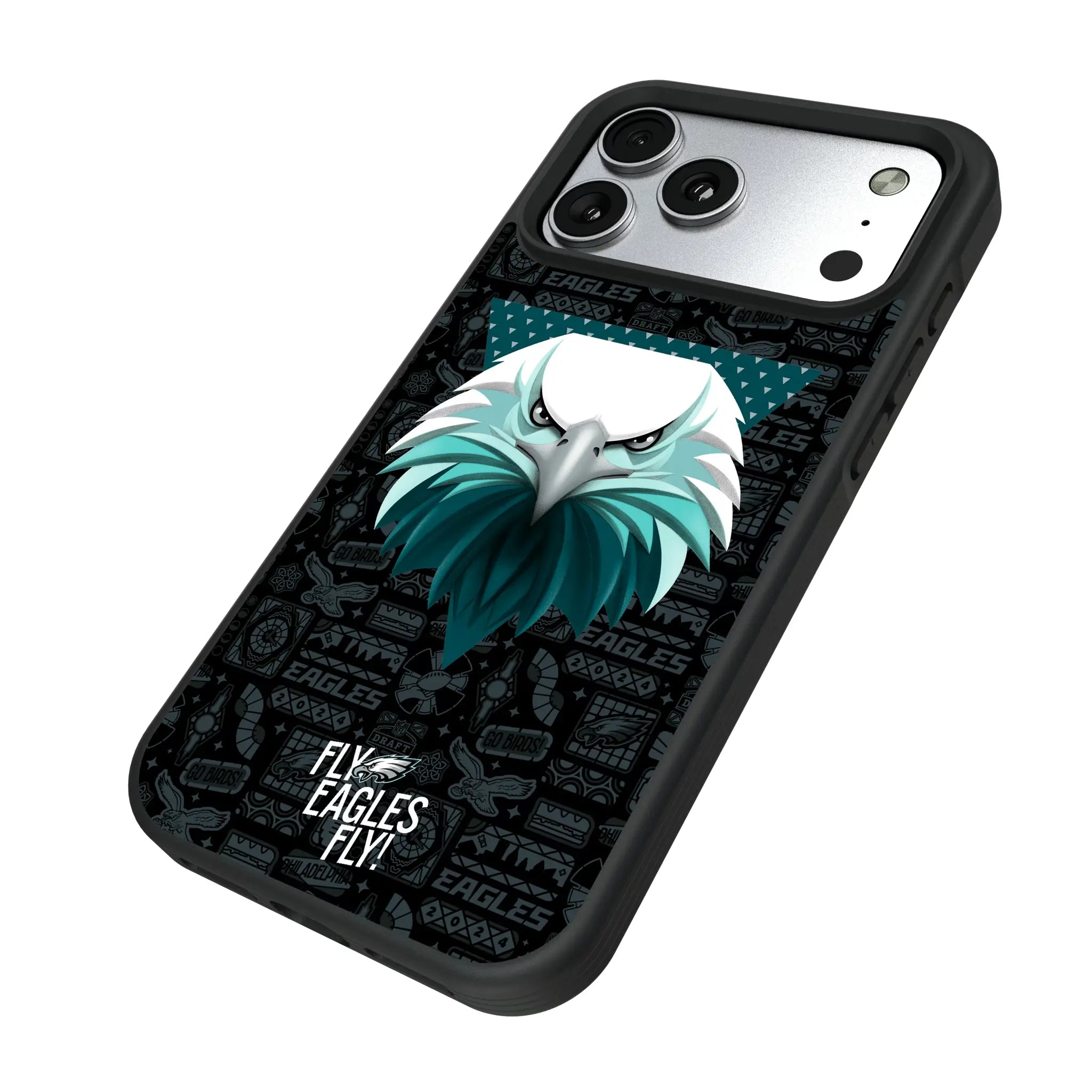 Philadelphia Eagles Deco iPhone Bump Phone Case for Apple iPhone - Isometric View#Device_iPhone 17 Pro Max