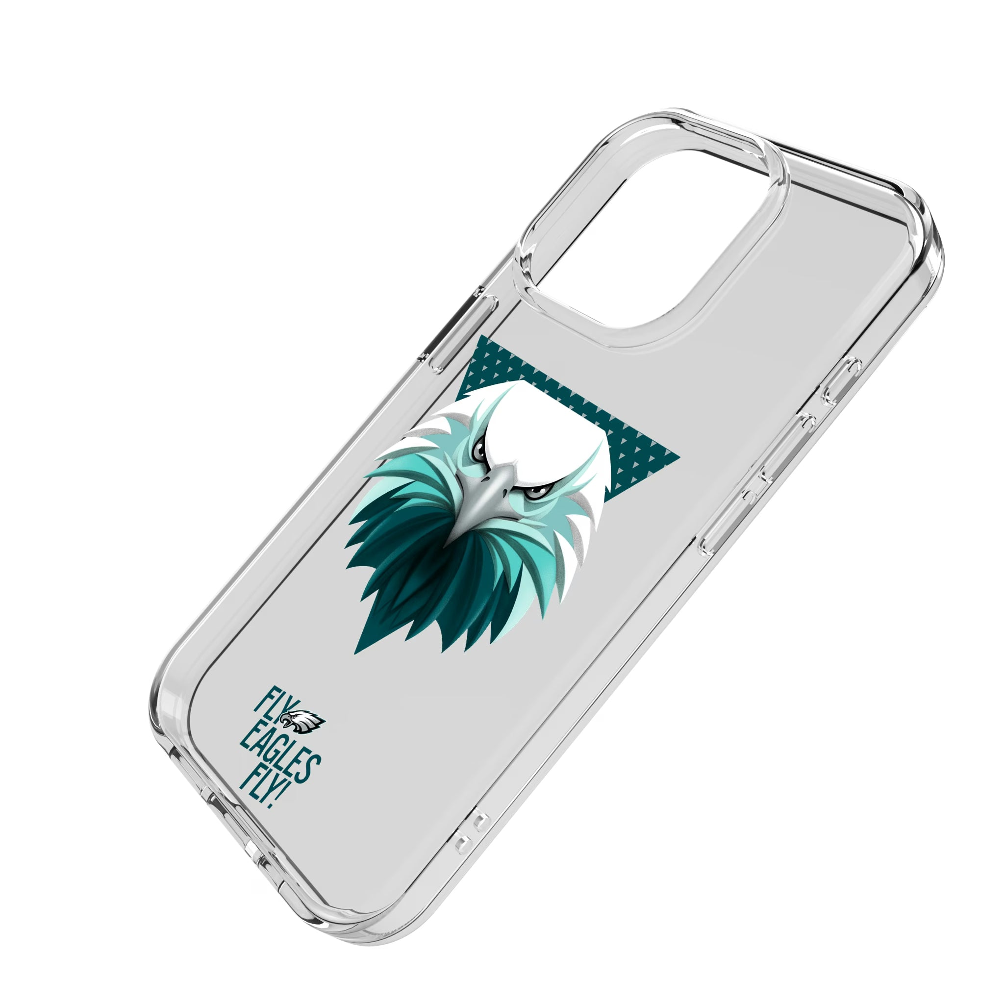 Philadelphia Eagles Deco iPhone Clear Phone Case for Apple iPhone - Isometric View