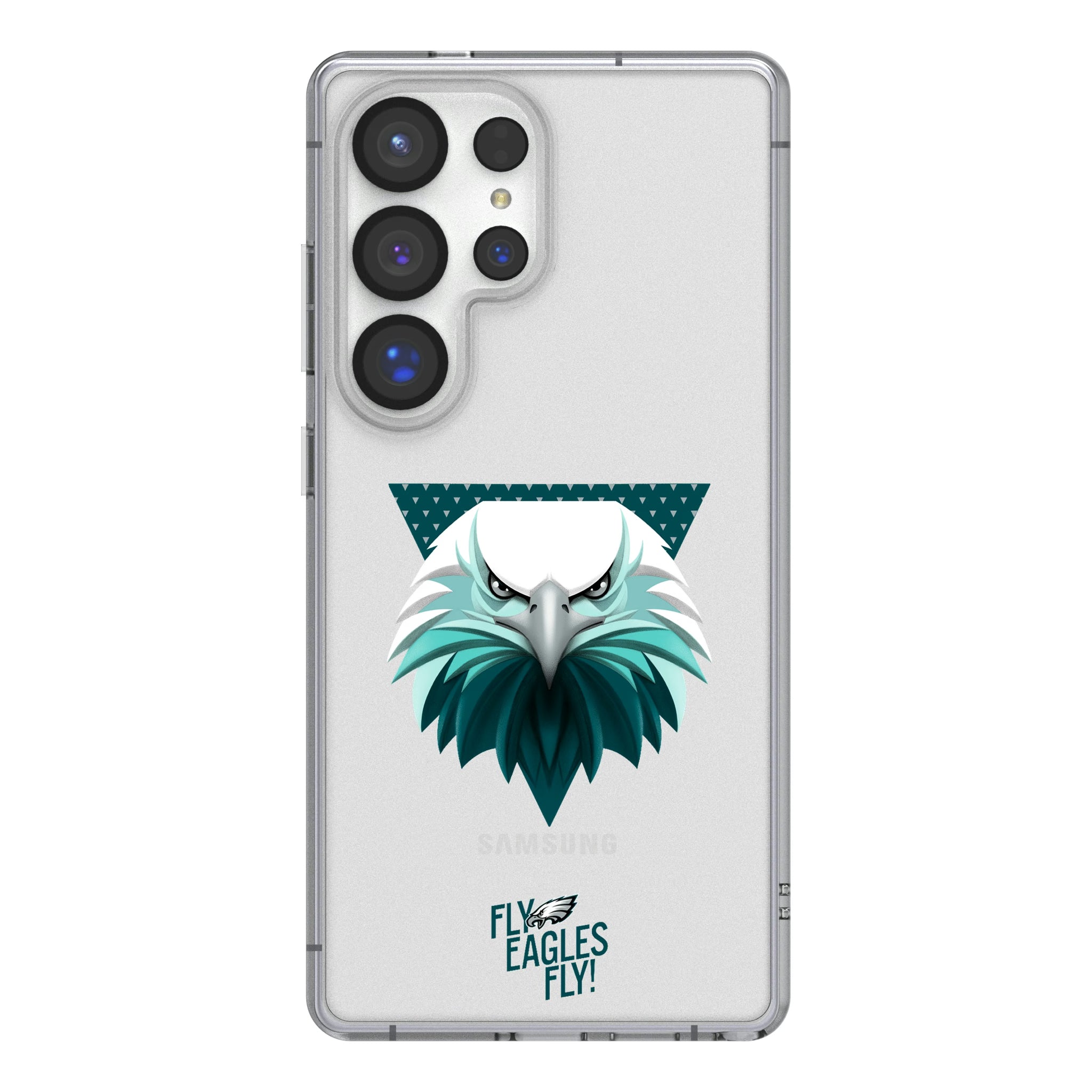 Philadelphia Eagles Deco Galaxy Clear Phone Case for Samsung Galaxy