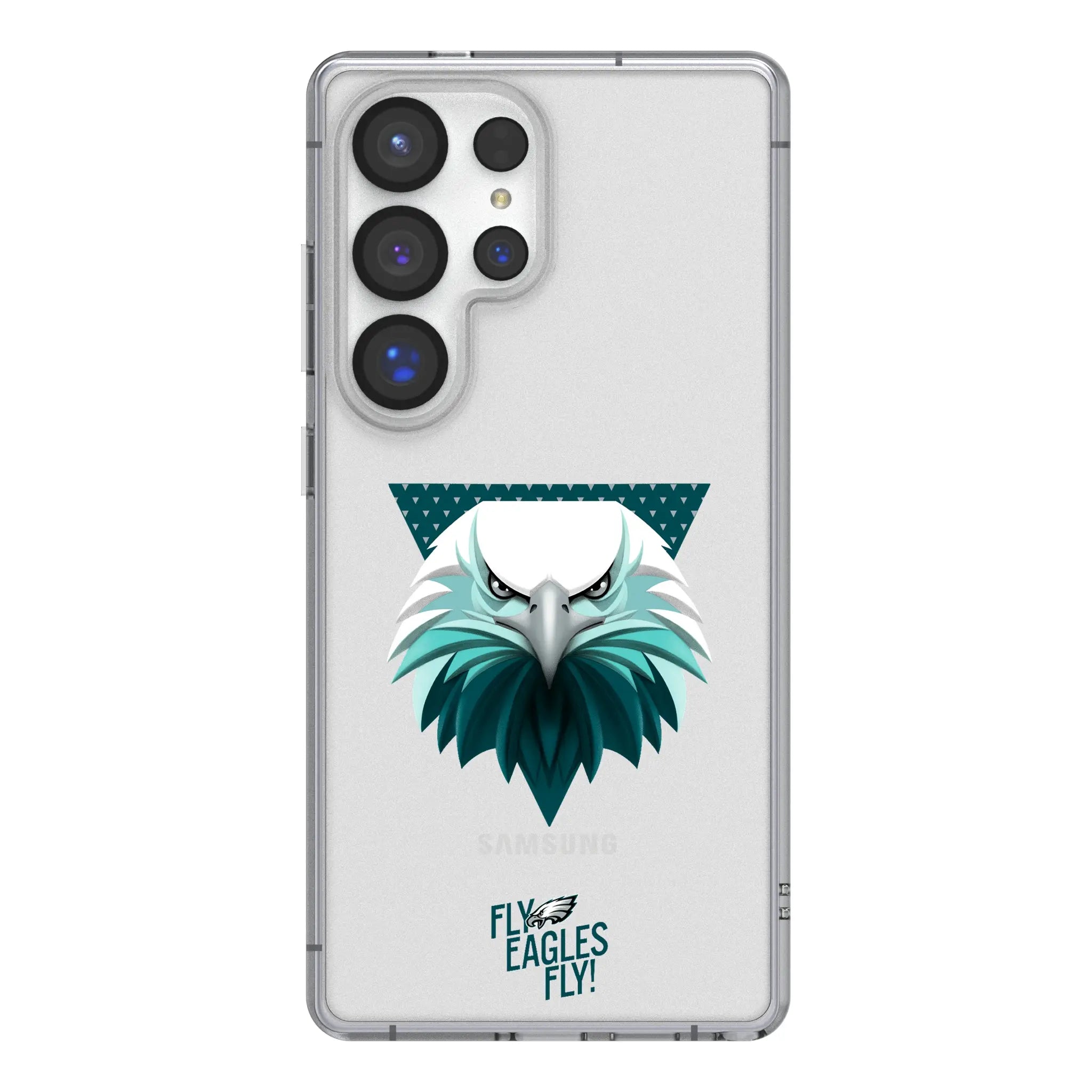 Philadelphia Eagles Deco Galaxy Clear Phone Case for Samsung Galaxy#Device_Galaxy S25 Ultra