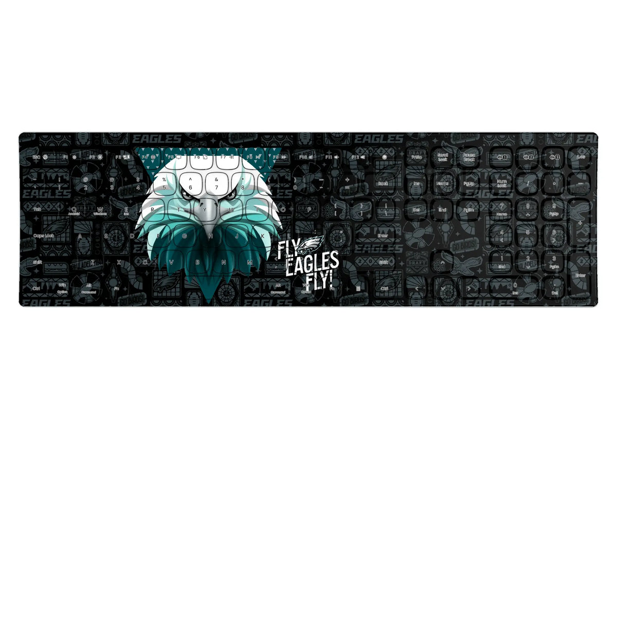 Philadelphia Eagles Deco KKB605 Curved Wireless Keyboard