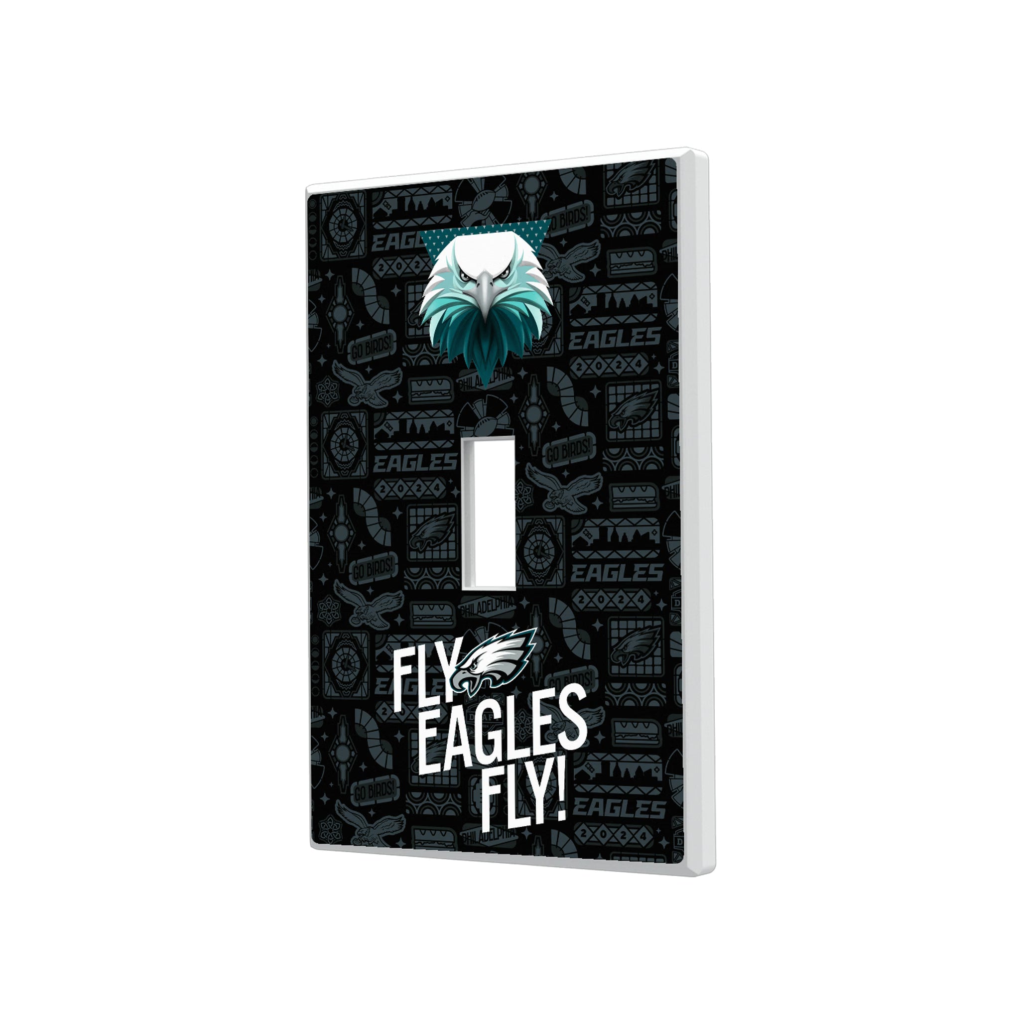 Philadelphia Eagles Deco Hidden-Screw Light Switch Plate#Style_Single Toggle