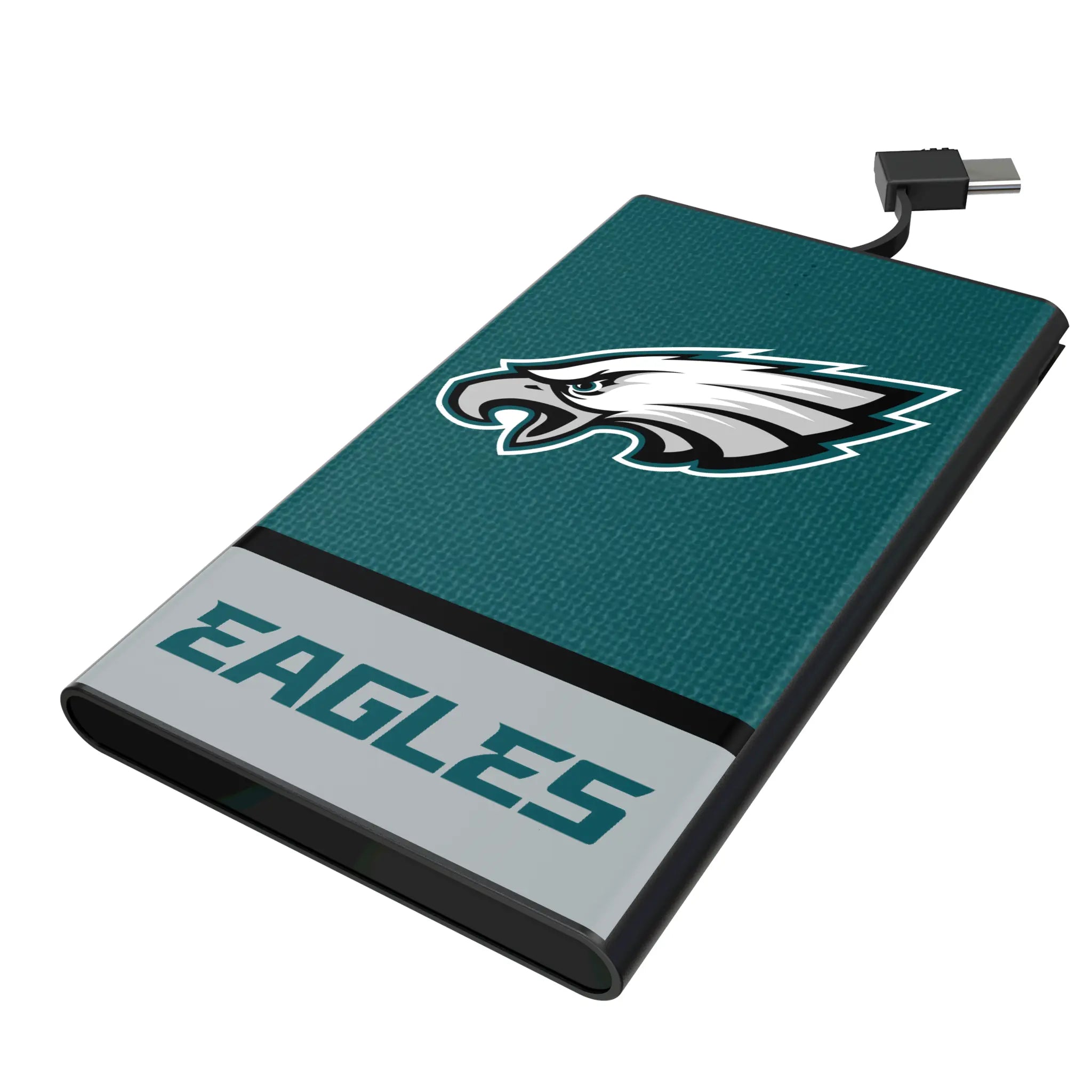 Philadelphia Eagles Endzone Solid 5000mAh Flat Power Bank