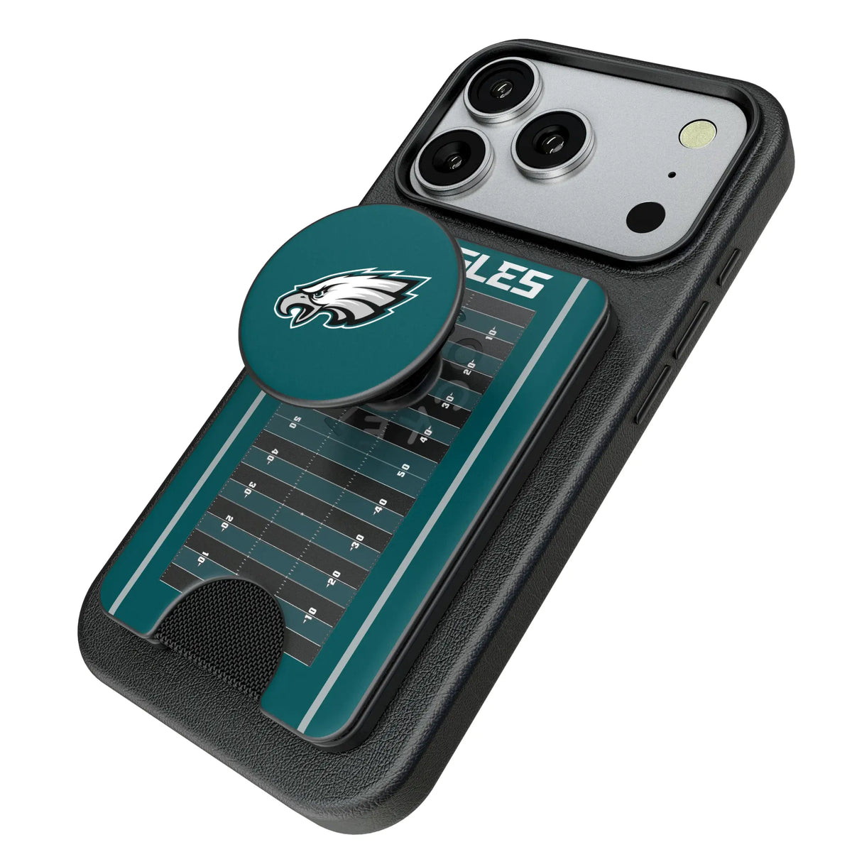 Philadelphia Eagles Field Popsockets Wallet Magnetic - Isometric View
