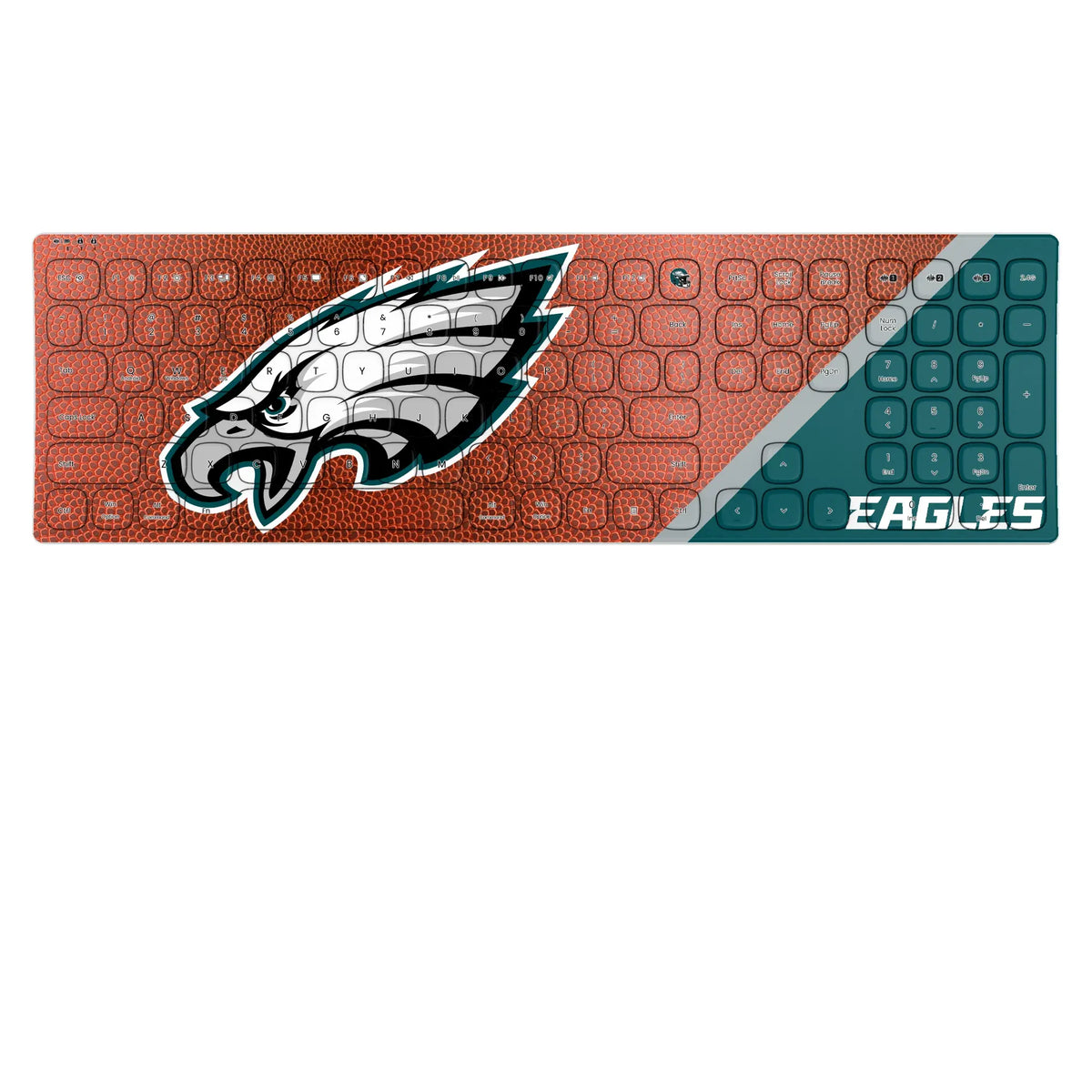Philadelphia Eagles Football KKB605 Curved Wireless Keyboard