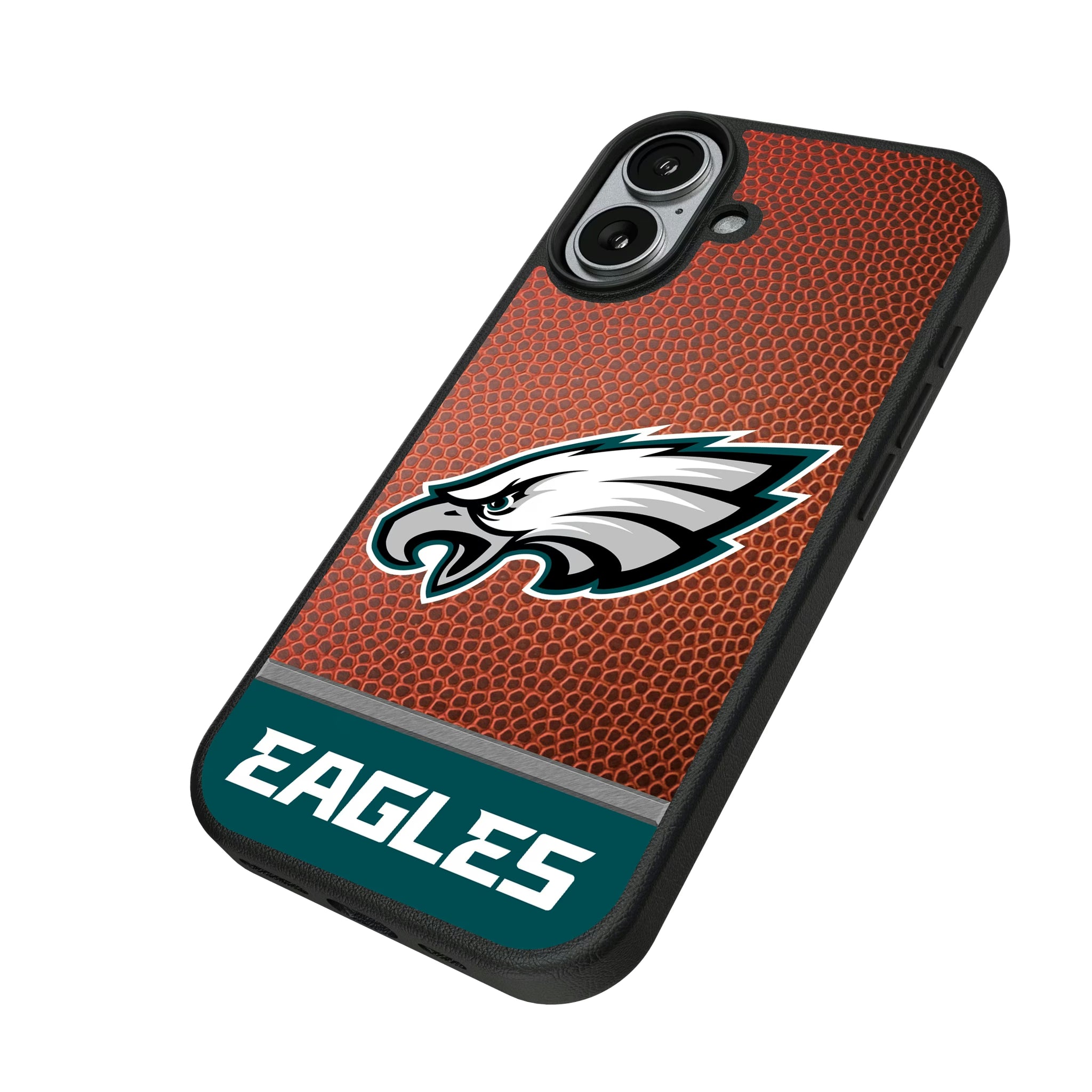 Philadelphia Eagles Football Wordmark iPhone MagSafe Compatible Phone Case for Apple iPhone - Isometric View#Device_iPhone 17
