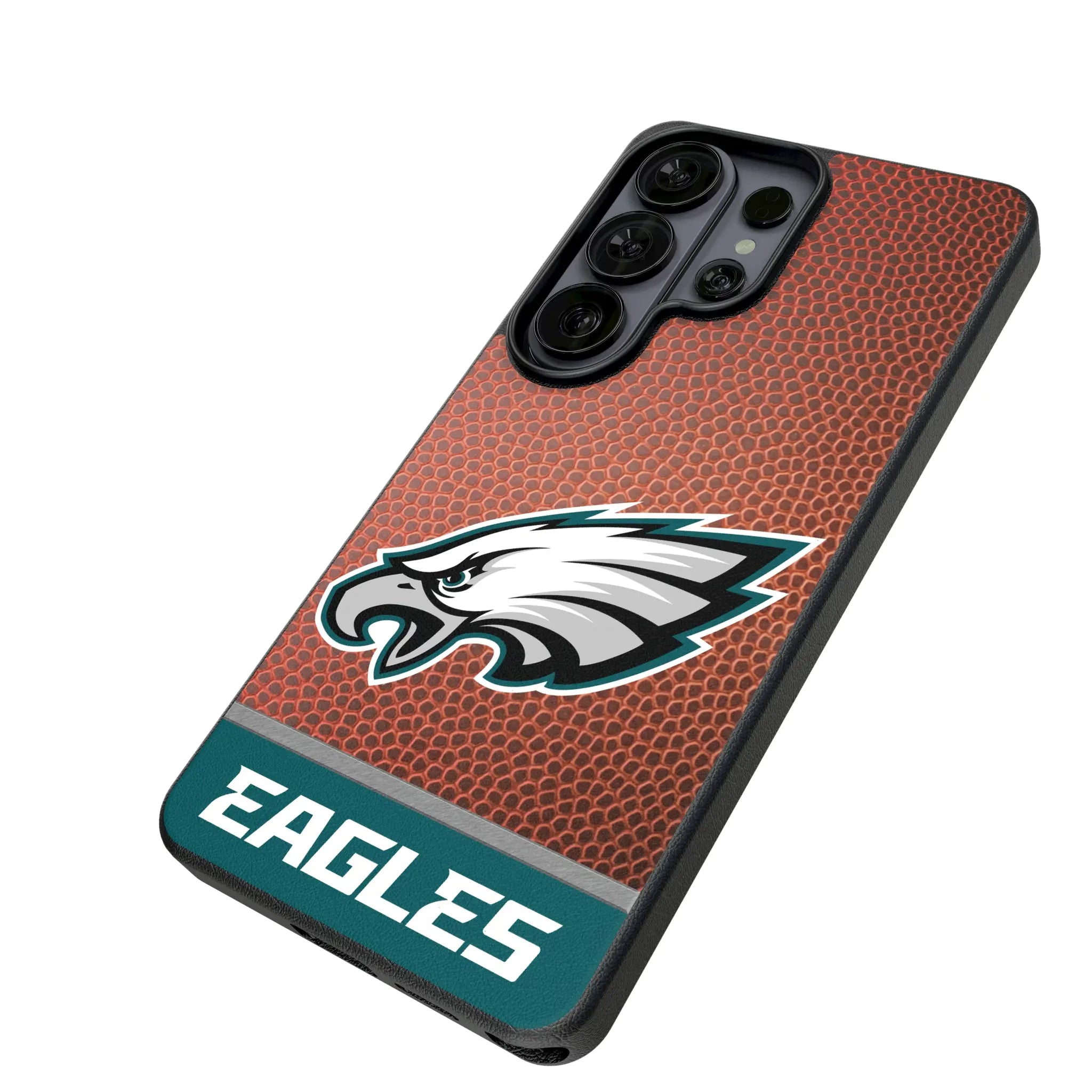 Philadelphia Eagles Football Wordmark Galaxy MagSafe Compatible Phone Case for Samsung Galaxy - Isometric View#Device_Galaxy S26 Ultra