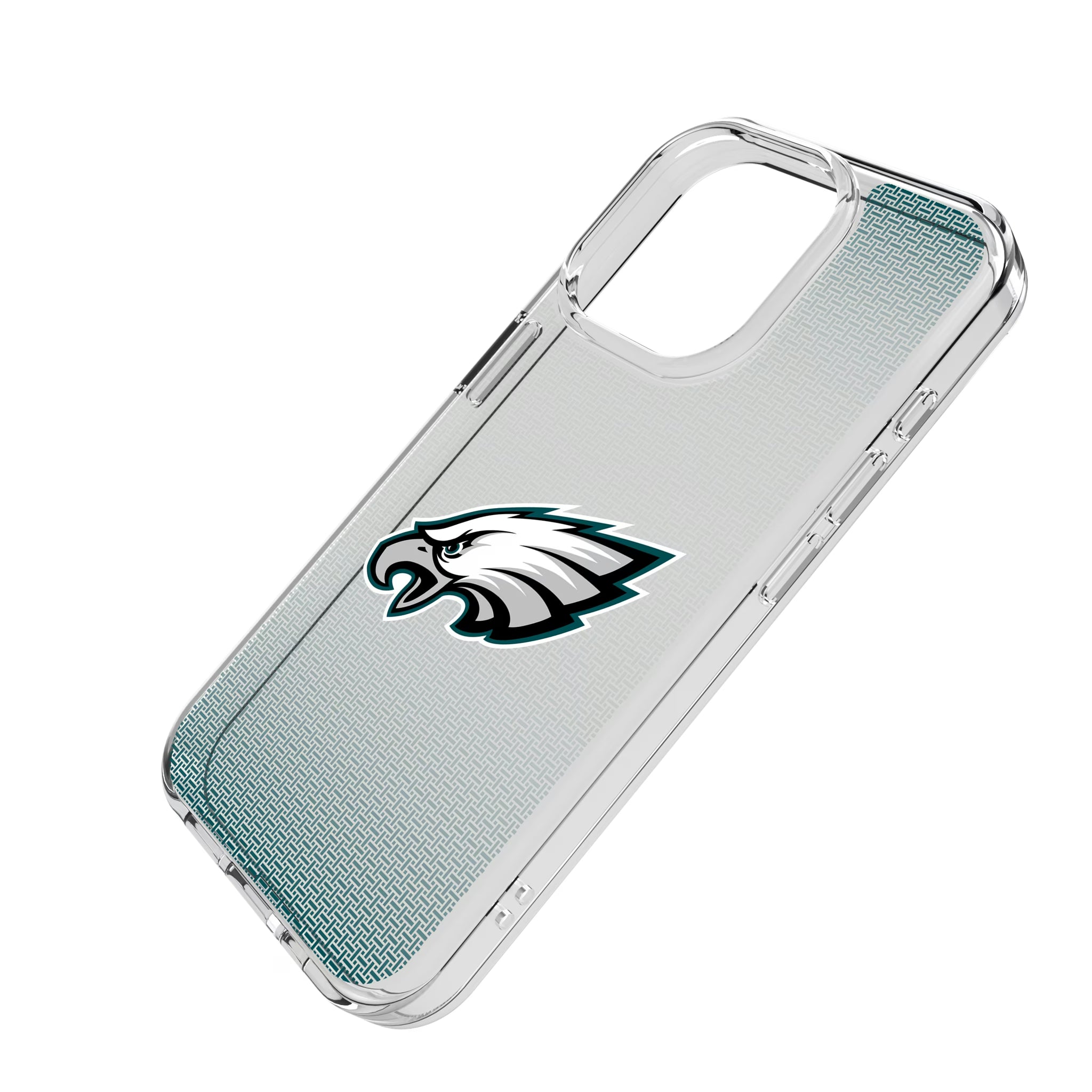 Philadelphia Eagles Linen iPhone Clear Phone Case for Apple iPhone - Isometric View
