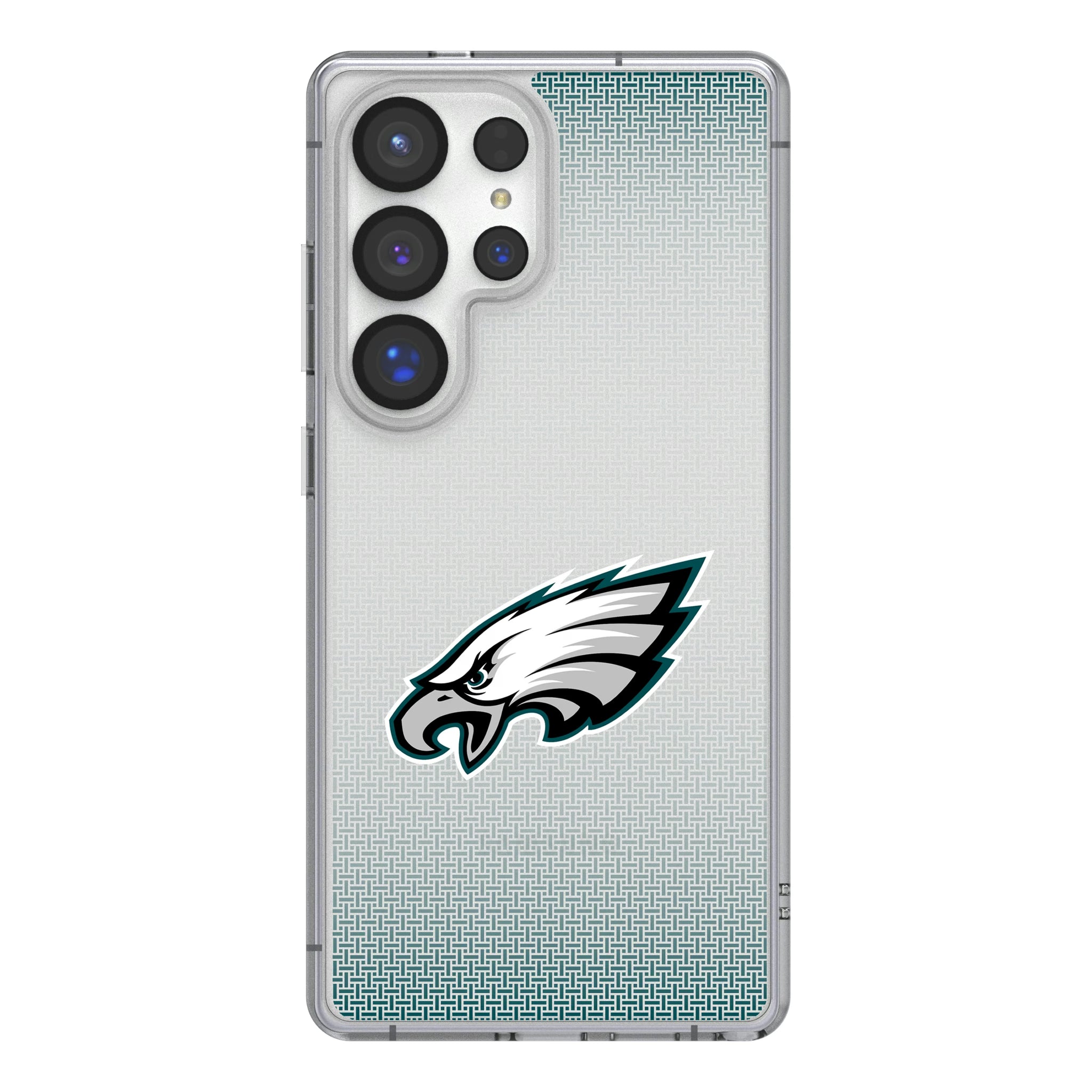 Philadelphia Eagles Linen Galaxy Clear Phone Case for Samsung Galaxy