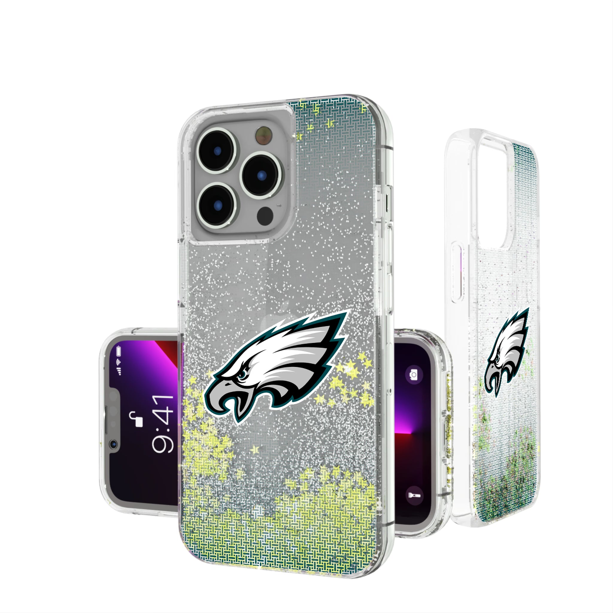 Philadelphia Eagles Linen iPhone Glitter Phone Case for Apple iPhone