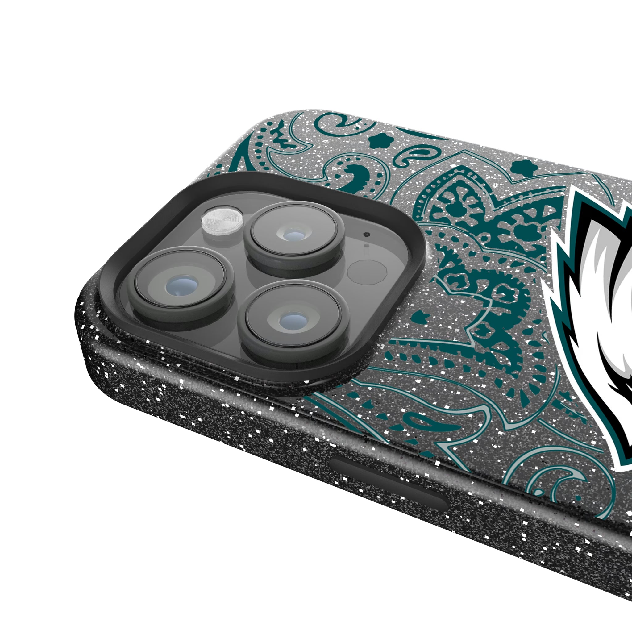 Philadelphia Eagles Paisley iPhone Bling Phone Case for Apple iPhone - Detail