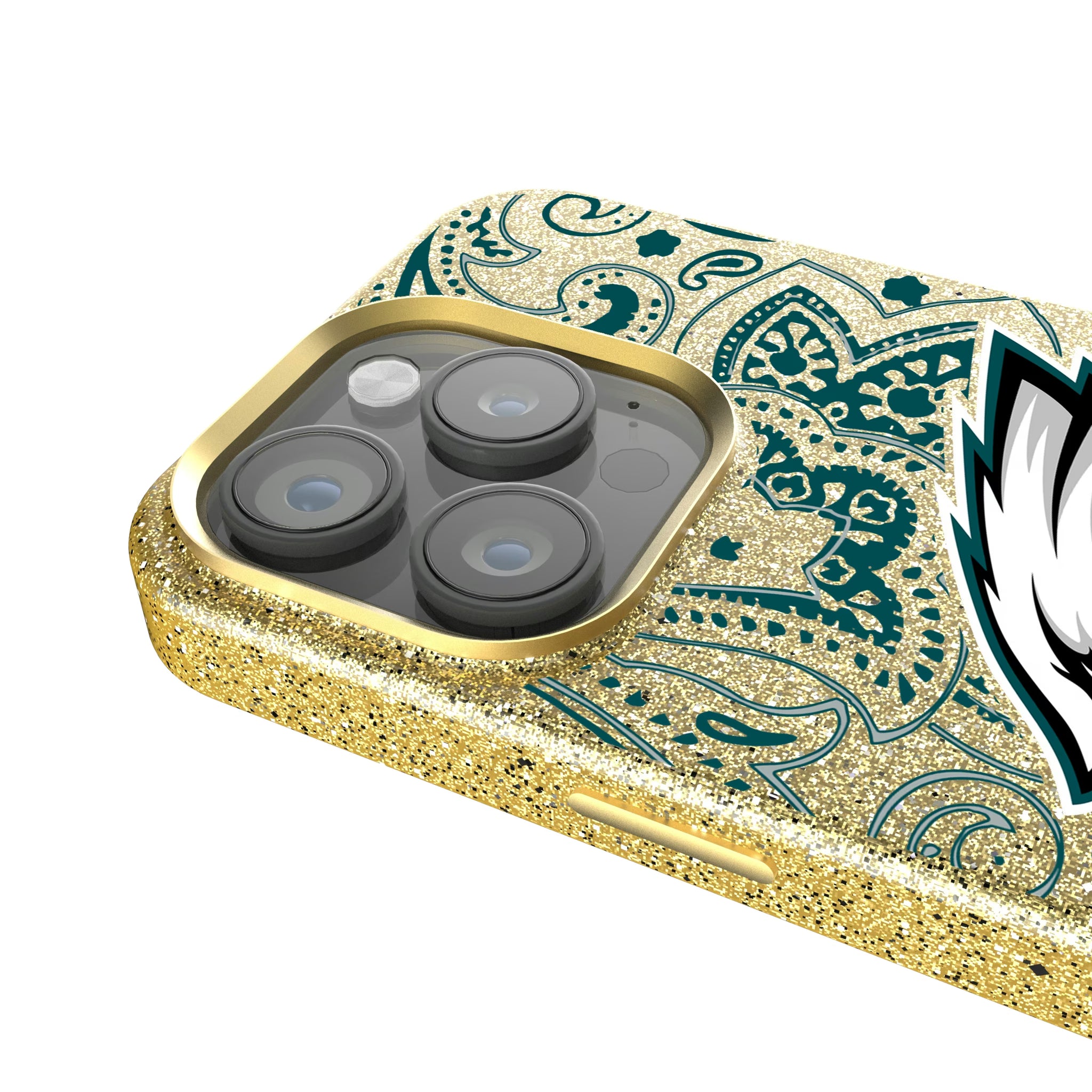 Philadelphia Eagles Paisley iPhone Bling Phone Case for Apple iPhone - Detail