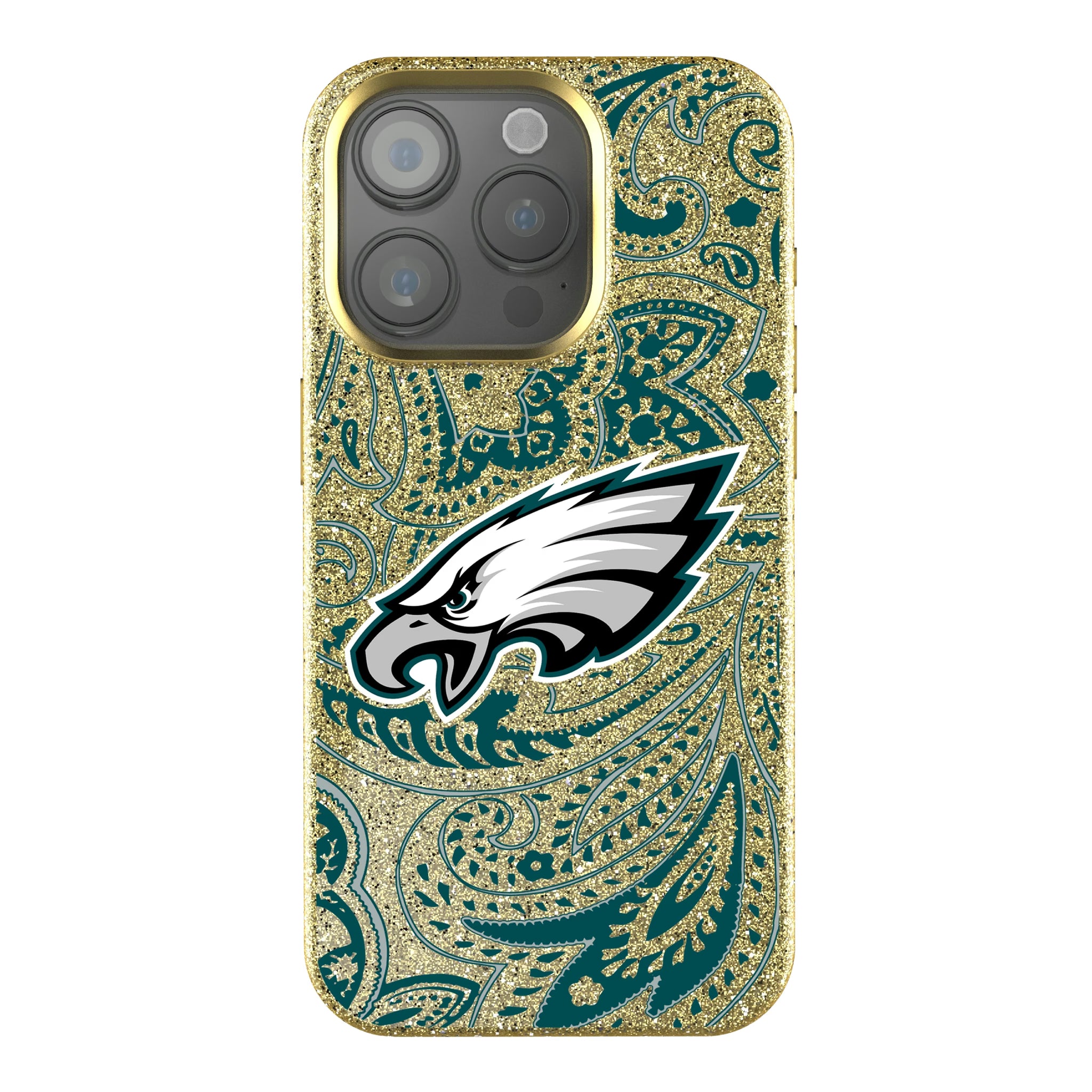 Philadelphia Eagles Paisley iPhone Bling Phone Case for Apple iPhone