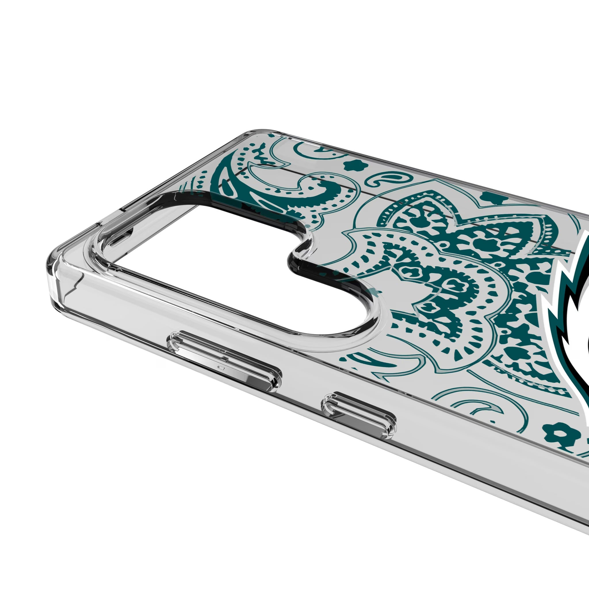 Philadelphia Eagles Paisley Galaxy Clear Phone Case for Samsung Galaxy - Detail