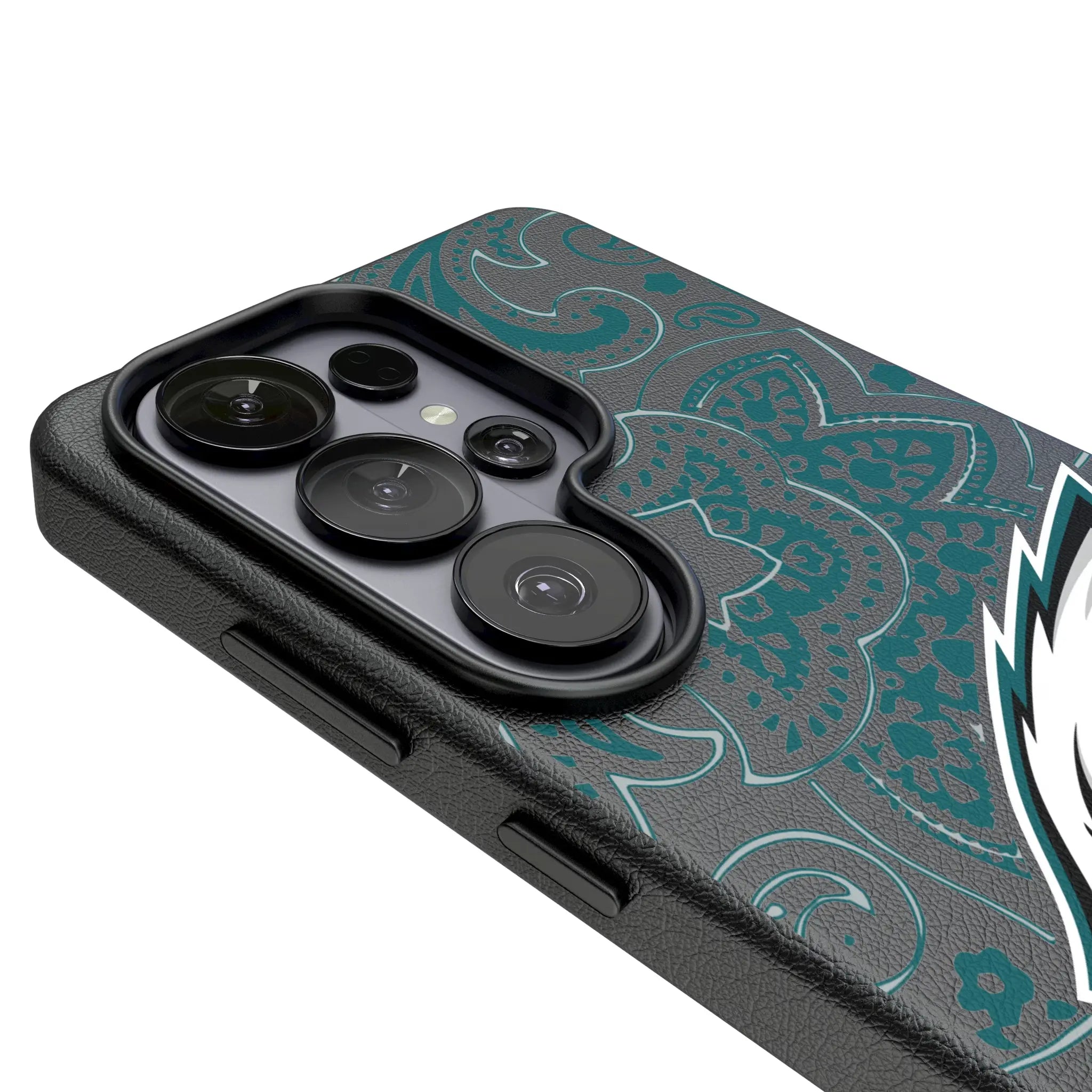 Philadelphia Eagles Paisley Galaxy MagSafe Compatible Phone Case for Samsung Galaxy - Detail#Device_Galaxy S26 Ultra
