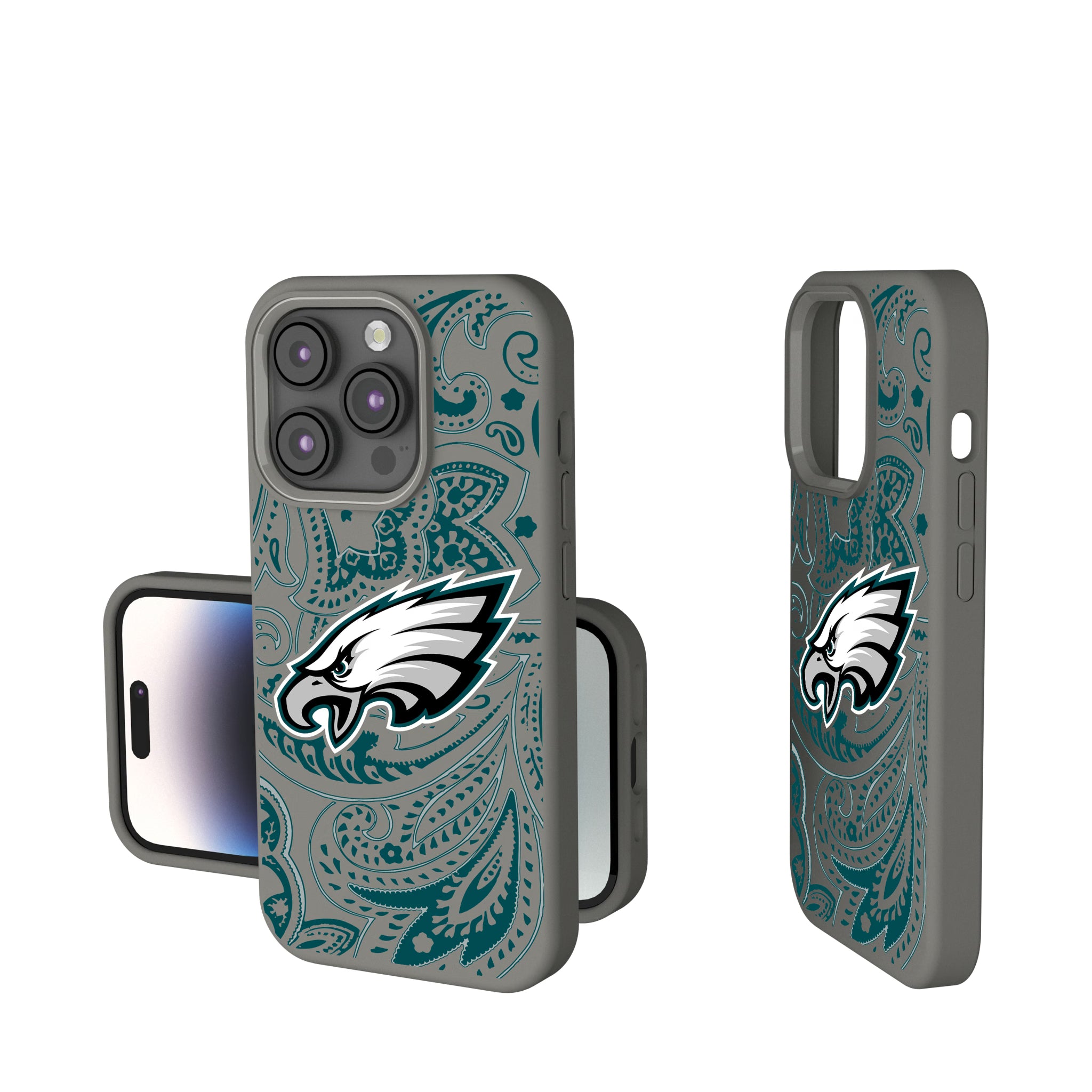 Philadelphia Eagles Paisley iPhone Soft Touch Phone Case for Apple iPhone