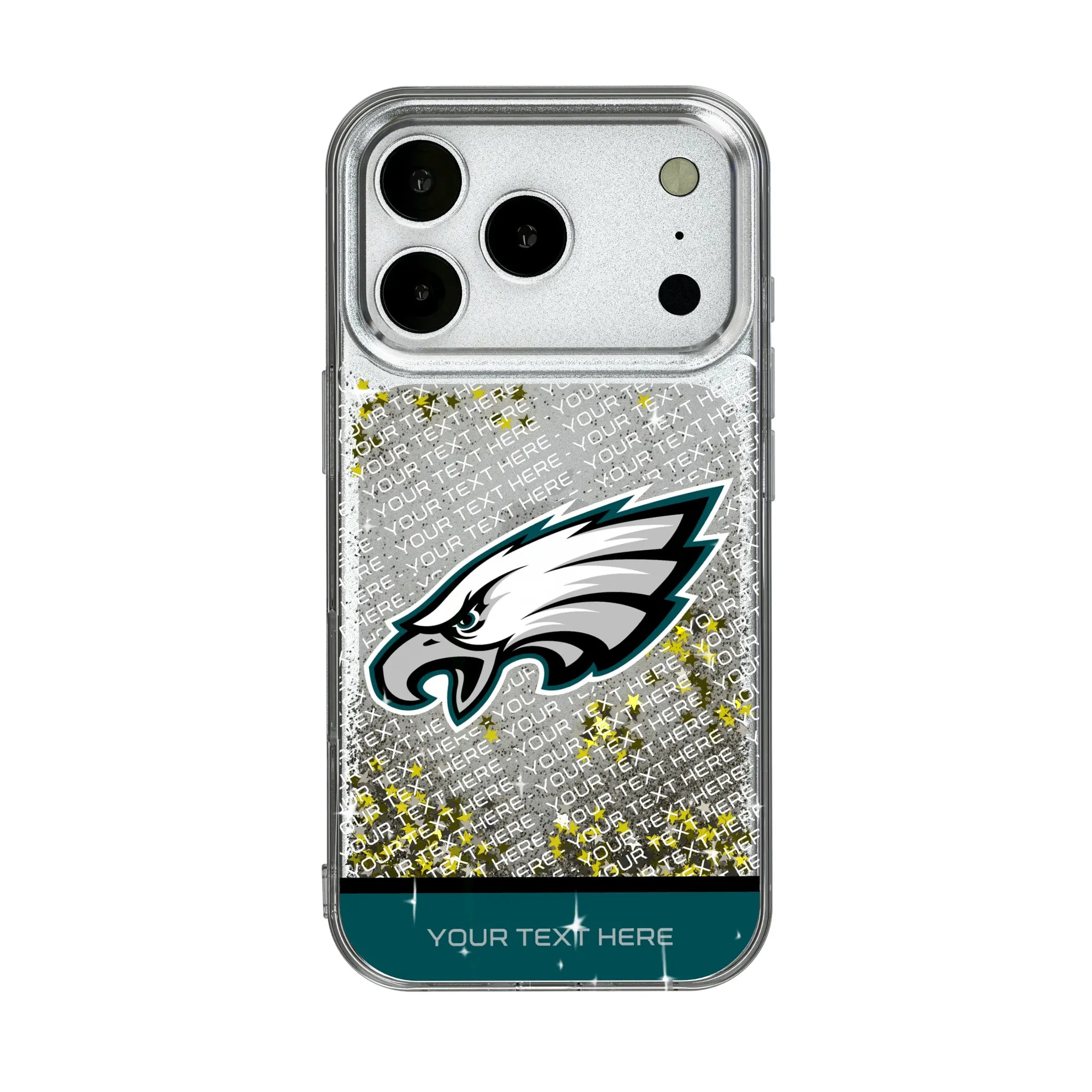 Philadelphia Eagles Personalized EndZone Plus iPhone Glitter Phone Case for Apple iPhone