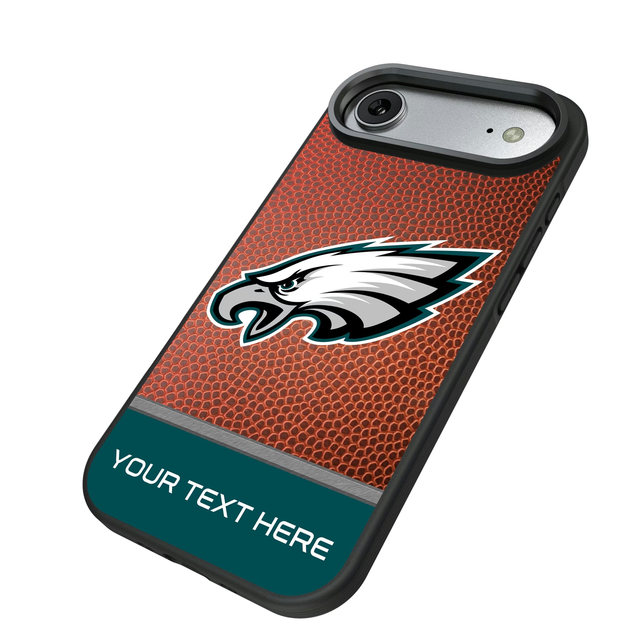 Philadelphia Eagles Personalized Football iPhone Bump Phone Case for Apple iPhone - Isometric View#Device_iPhone Air