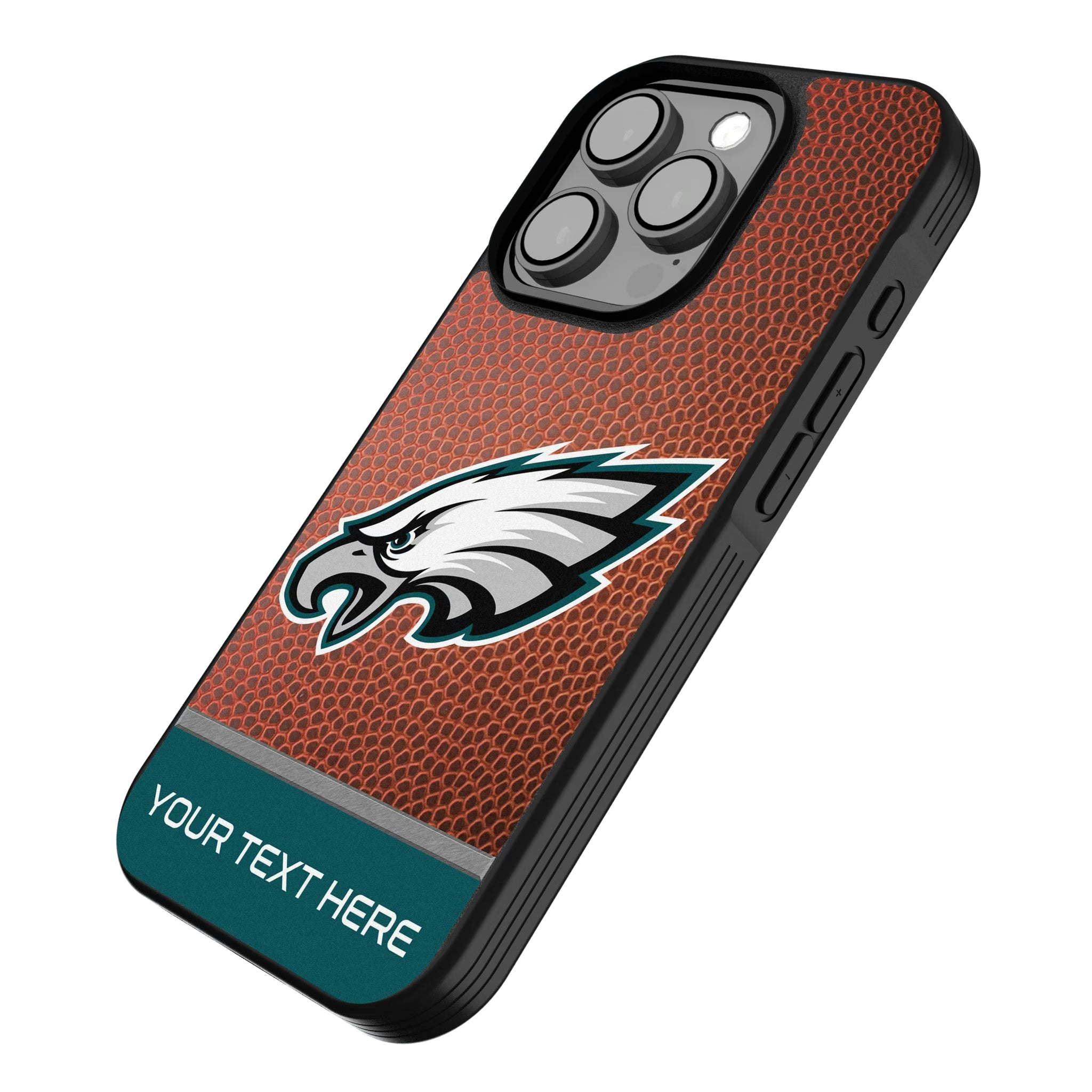 Philadelphia Eagles Personalized Football iPhone Bump Phone Case for Apple iPhone - Isometric View