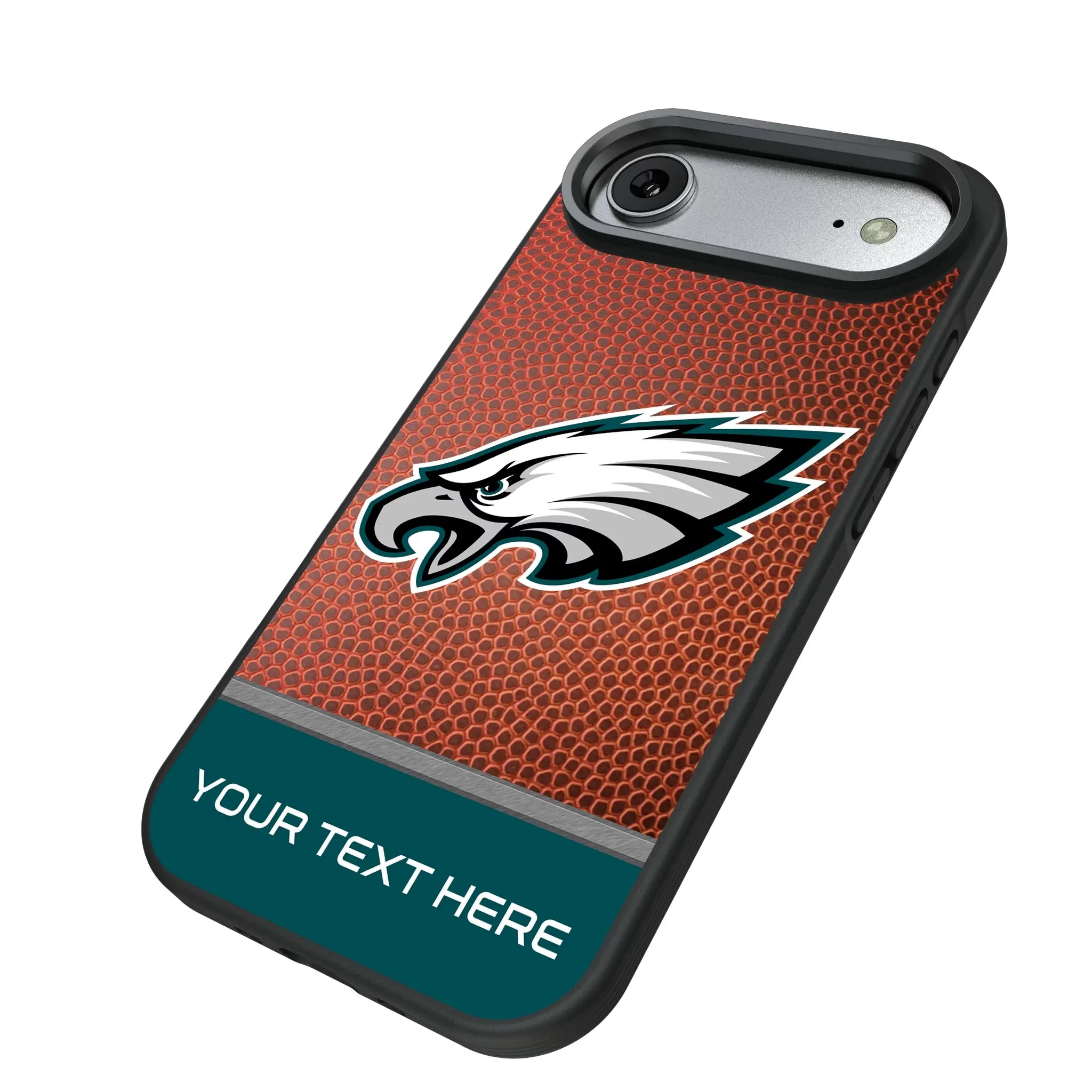 Philadelphia Eagles Personalized Football iPhone Bump Phone Case for Apple iPhone - Isometric View#Device_iPhone Air