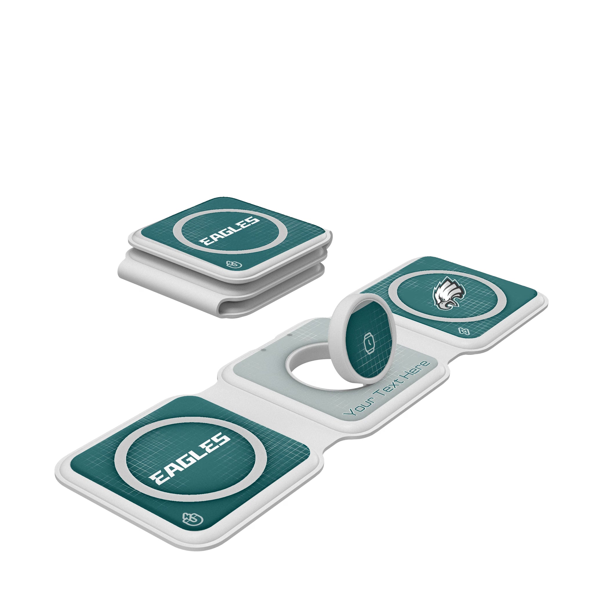 Philadelphia Eagles Personalized Hatch Foldable 3 in 1 Charger